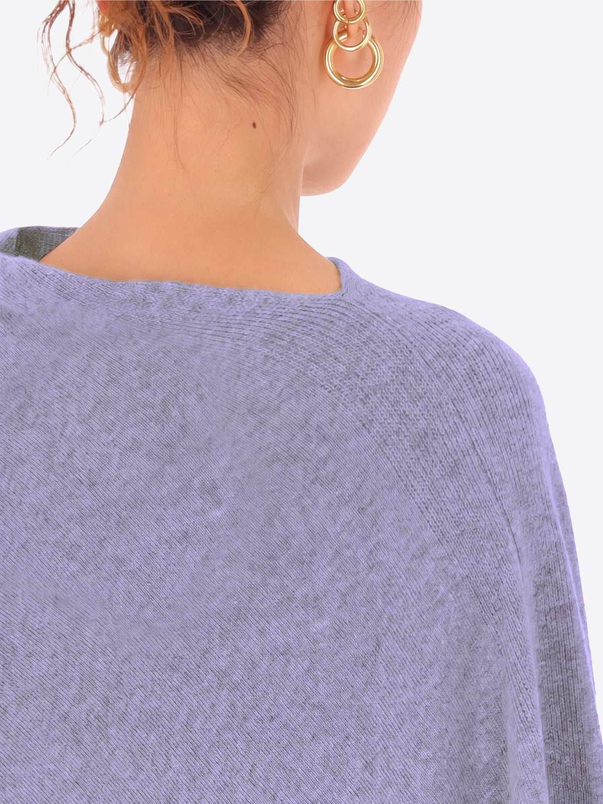 Poncho in Misto Lana e Cashmere