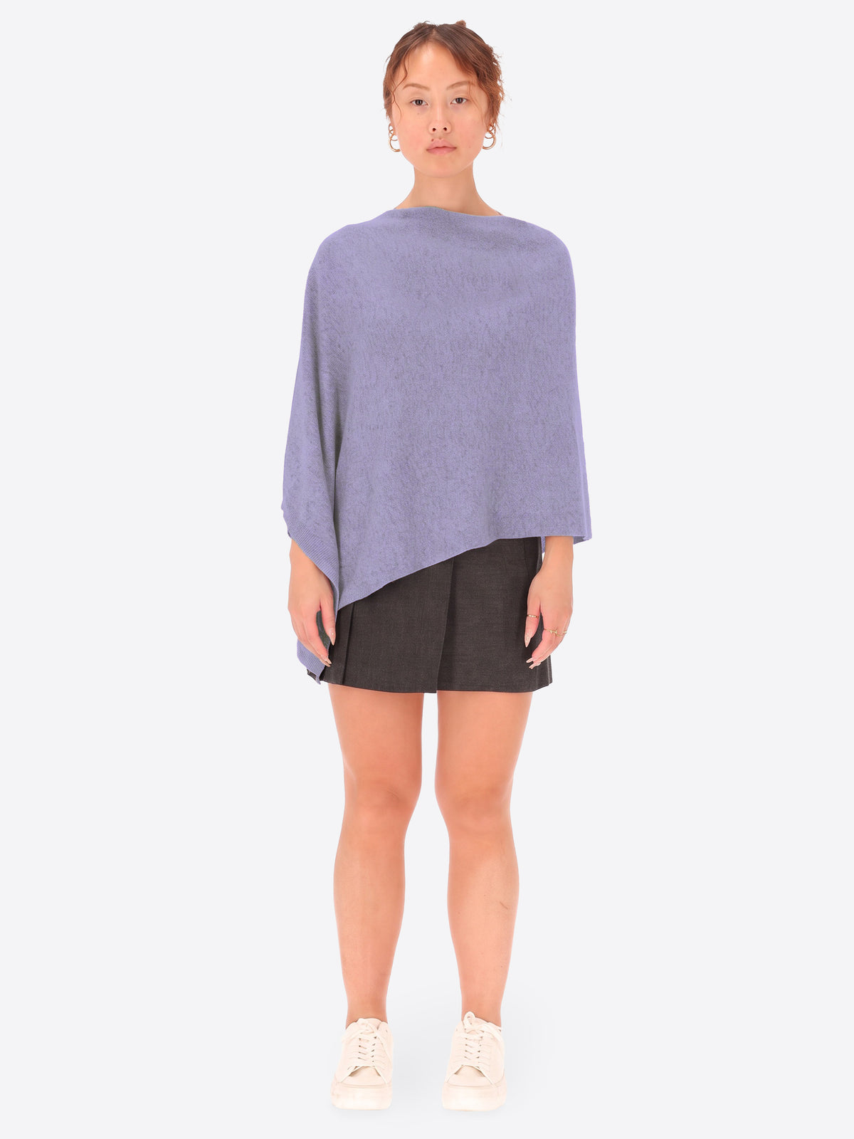 Poncho in Misto Lana e Cashmere