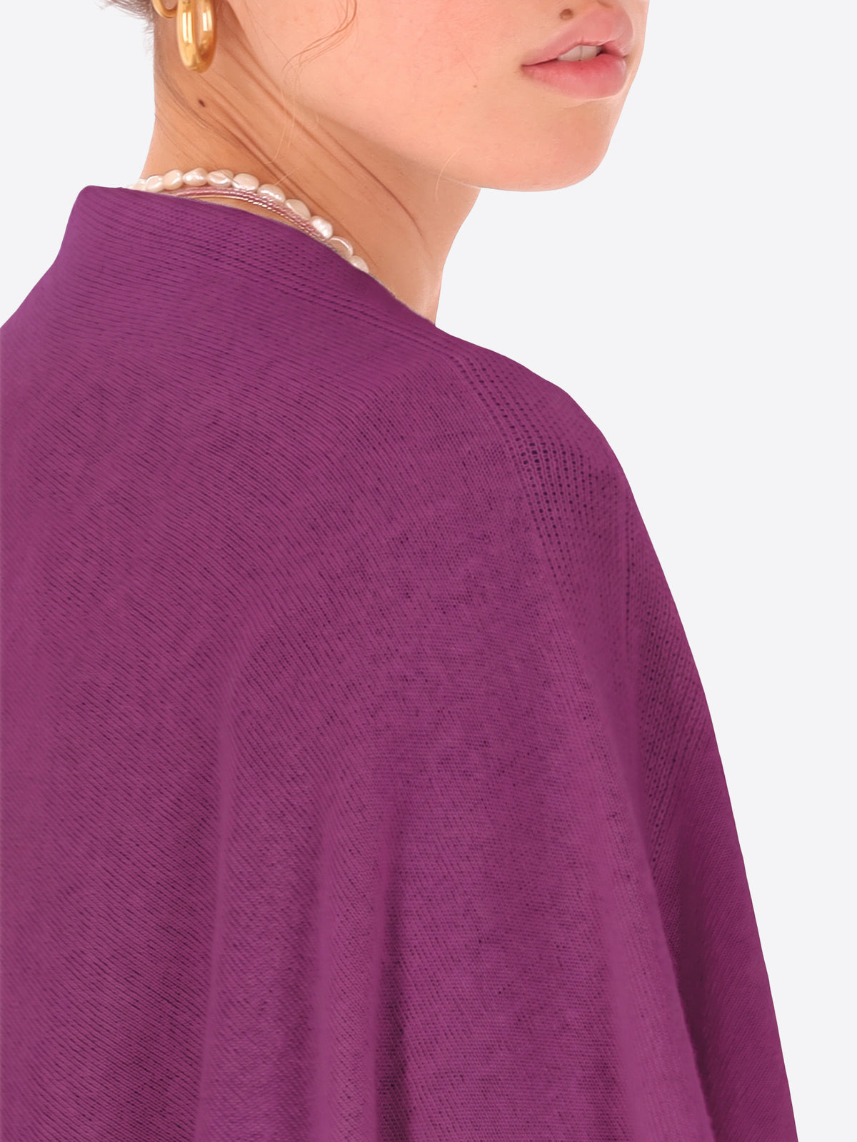 Poncho in Misto Lana e Cashmere