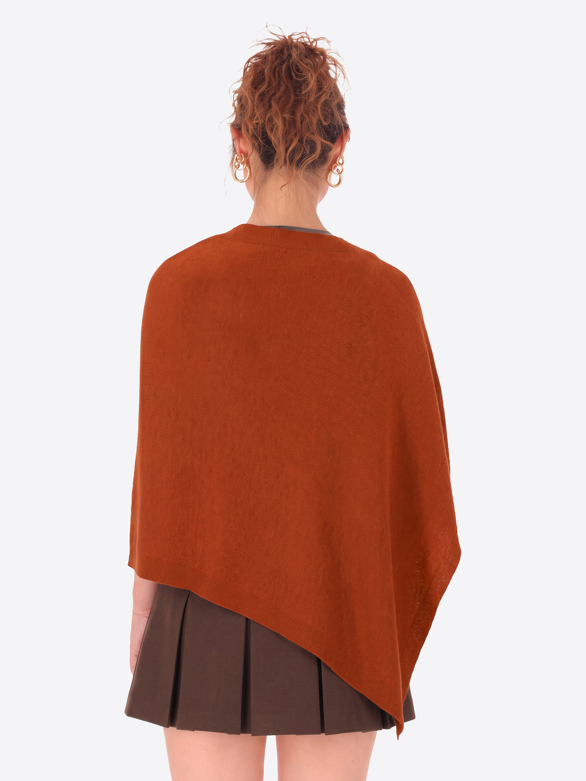Poncho in Misto Lana e Cashmere