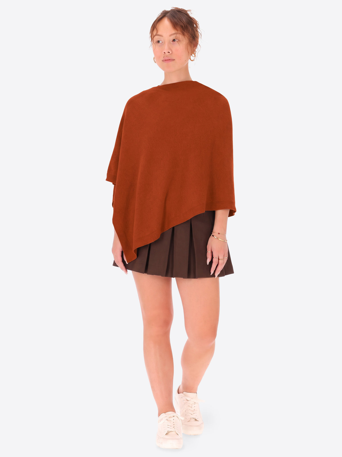 Poncho in Misto Lana e Cashmere