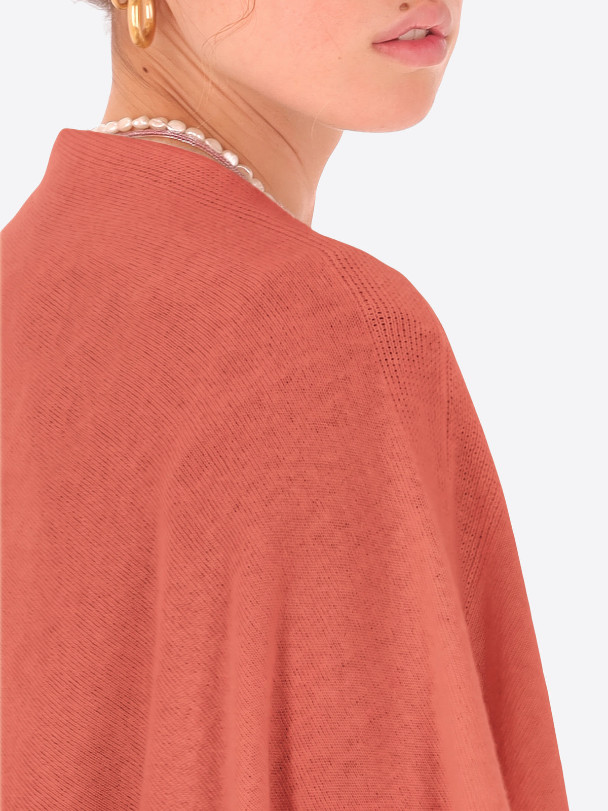 Poncho in Misto Lana e Cashmere