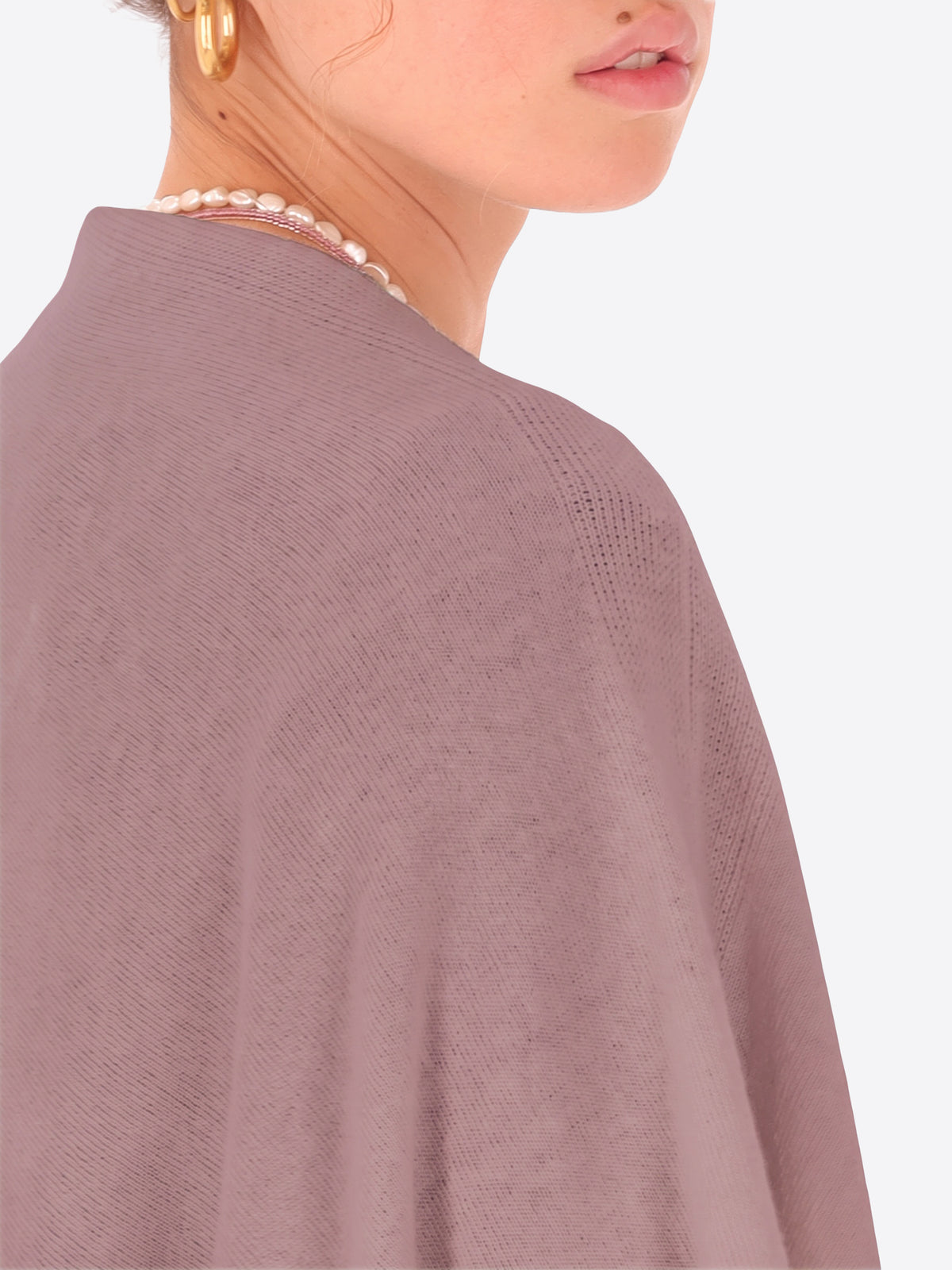 Poncho in Misto Lana e Cashmere