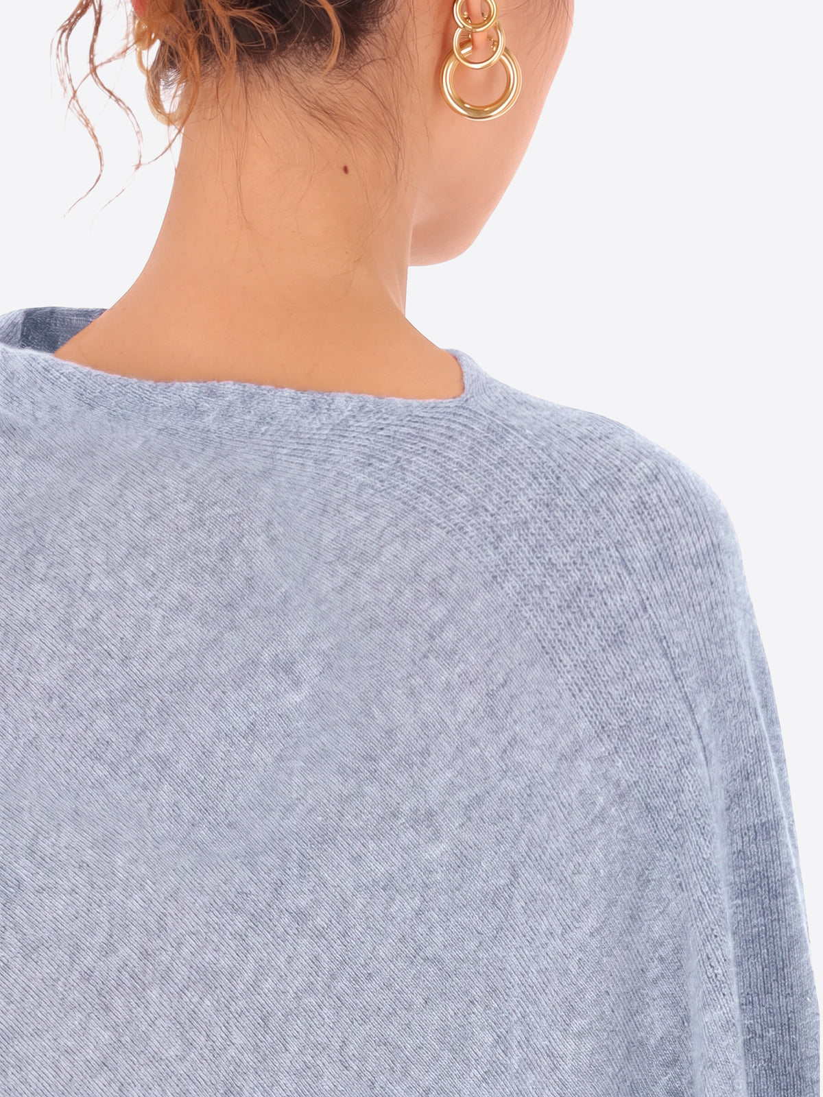 Poncho in Misto Lana e Cashmere