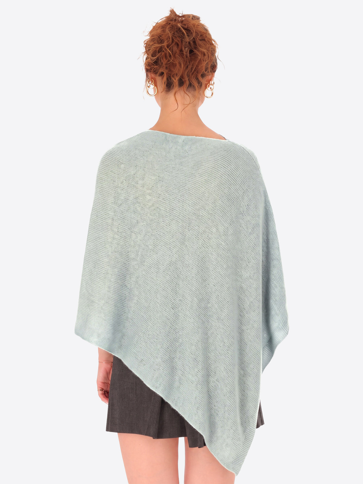 Poncho in Misto Lana e Cashmere