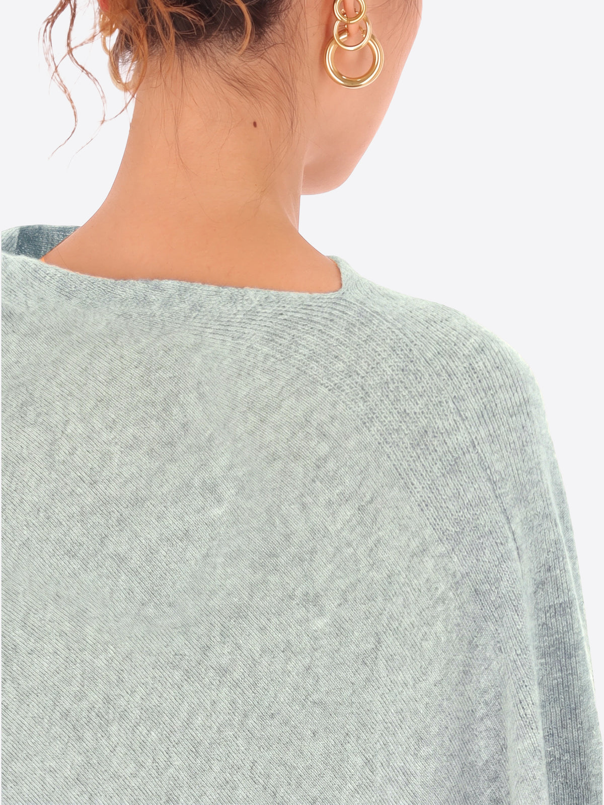 Poncho in Misto Lana e Cashmere