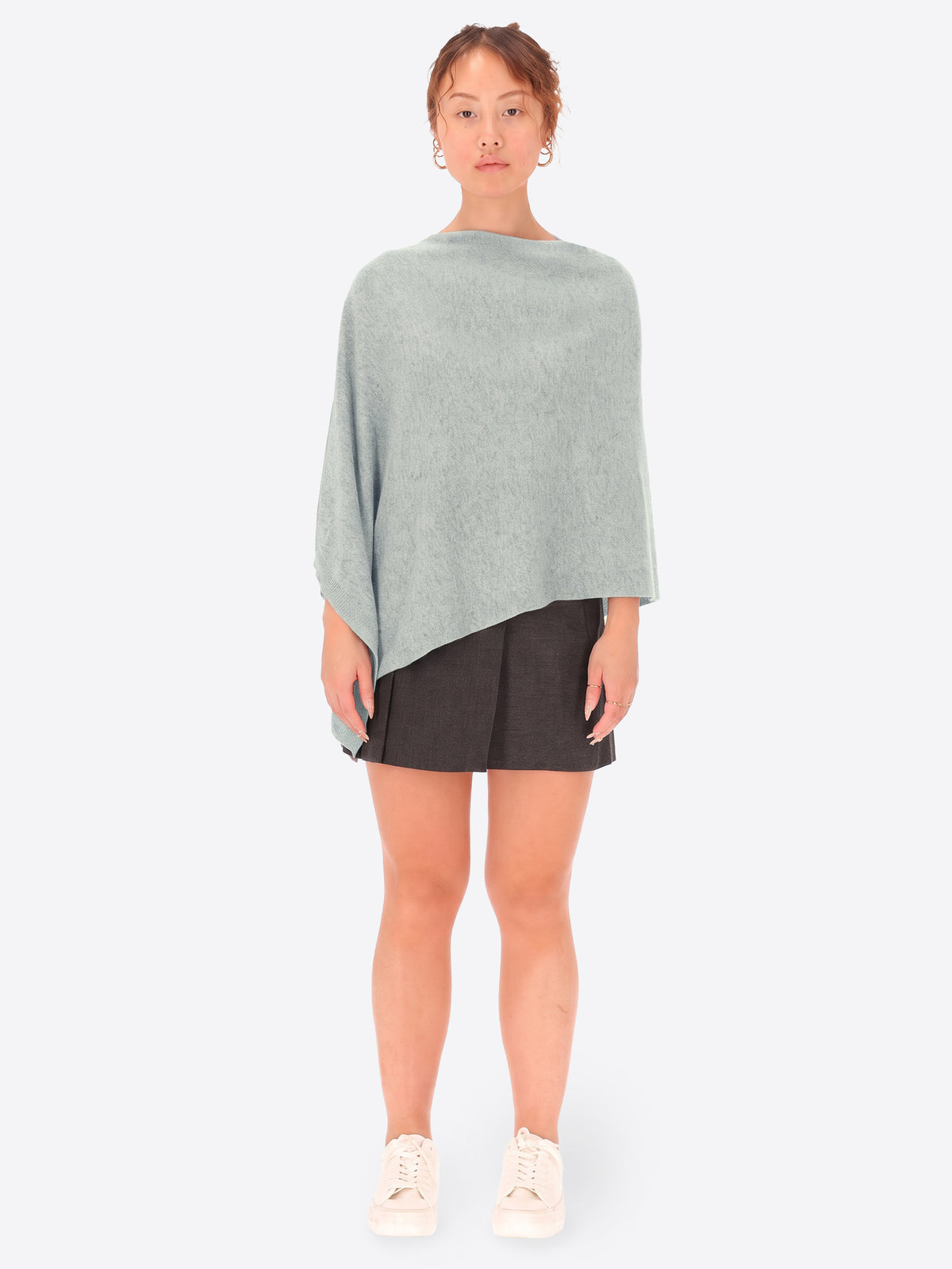 Poncho in Misto Lana e Cashmere