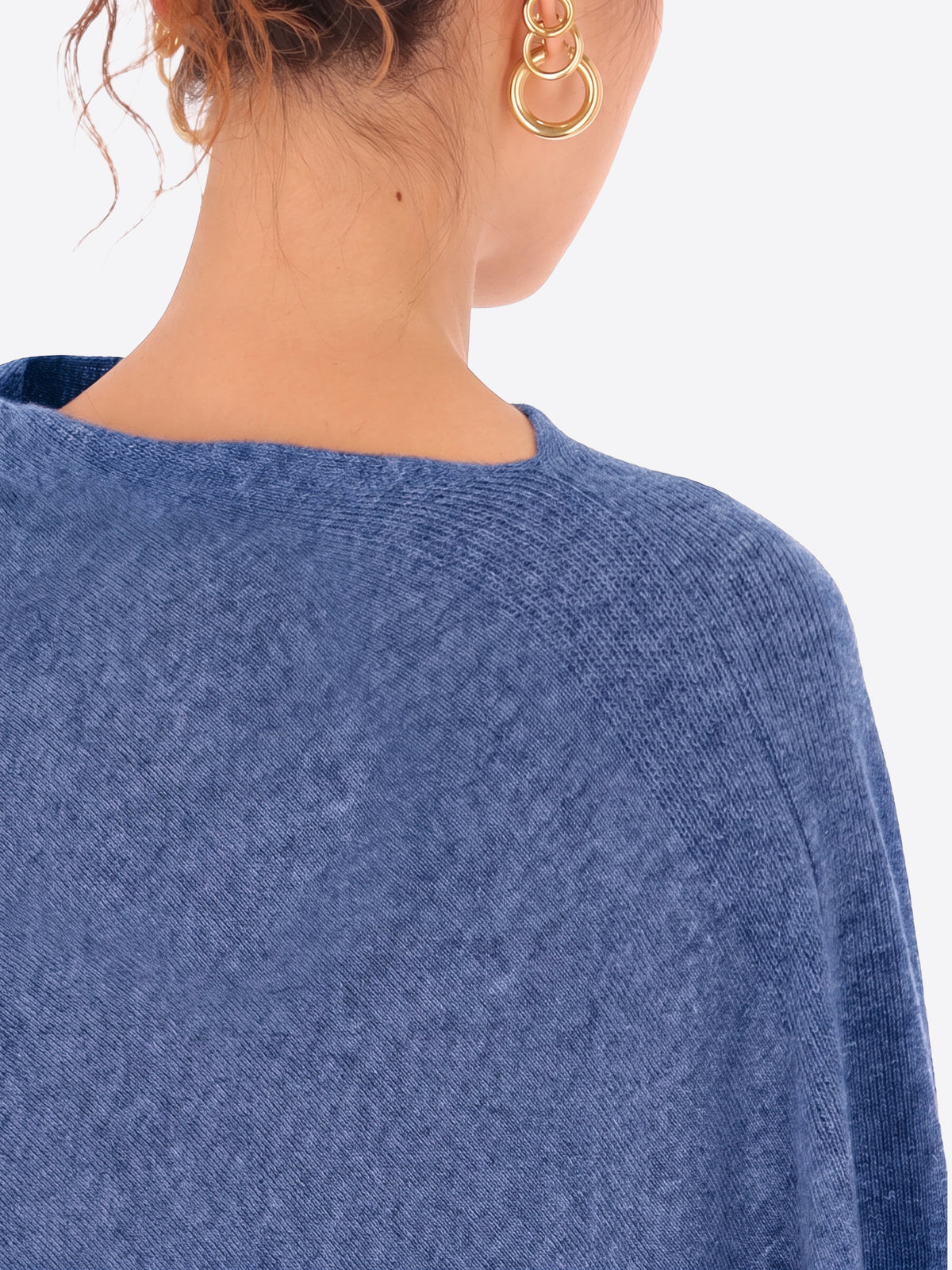 Poncho in Misto Lana e Cashmere