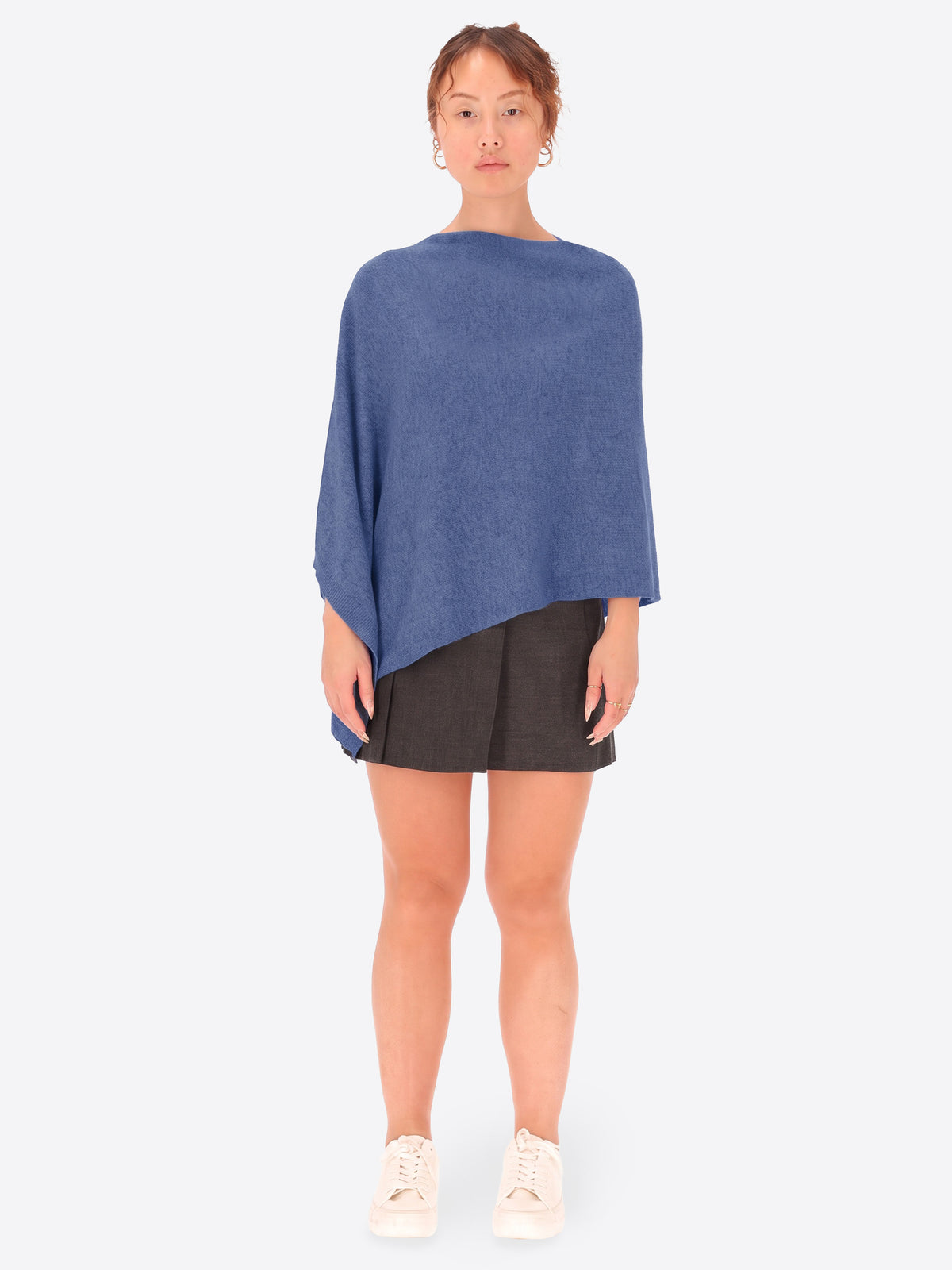 Poncho in Misto Lana e Cashmere