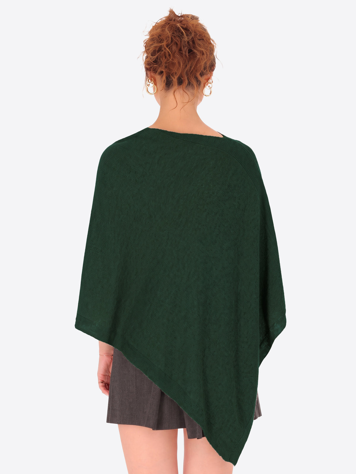 Poncho in Misto Lana e Cashmere