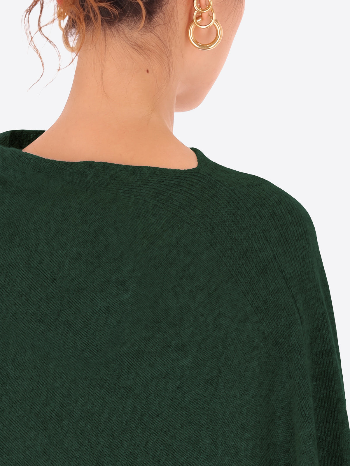 Poncho in Misto Lana e Cashmere