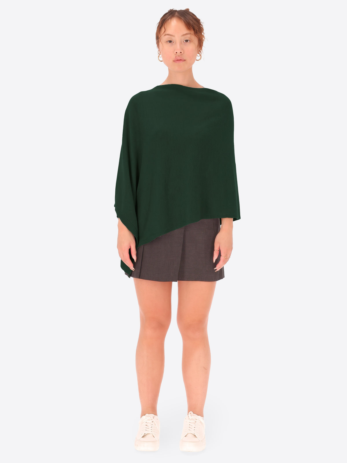Poncho in Misto Lana e Cashmere
