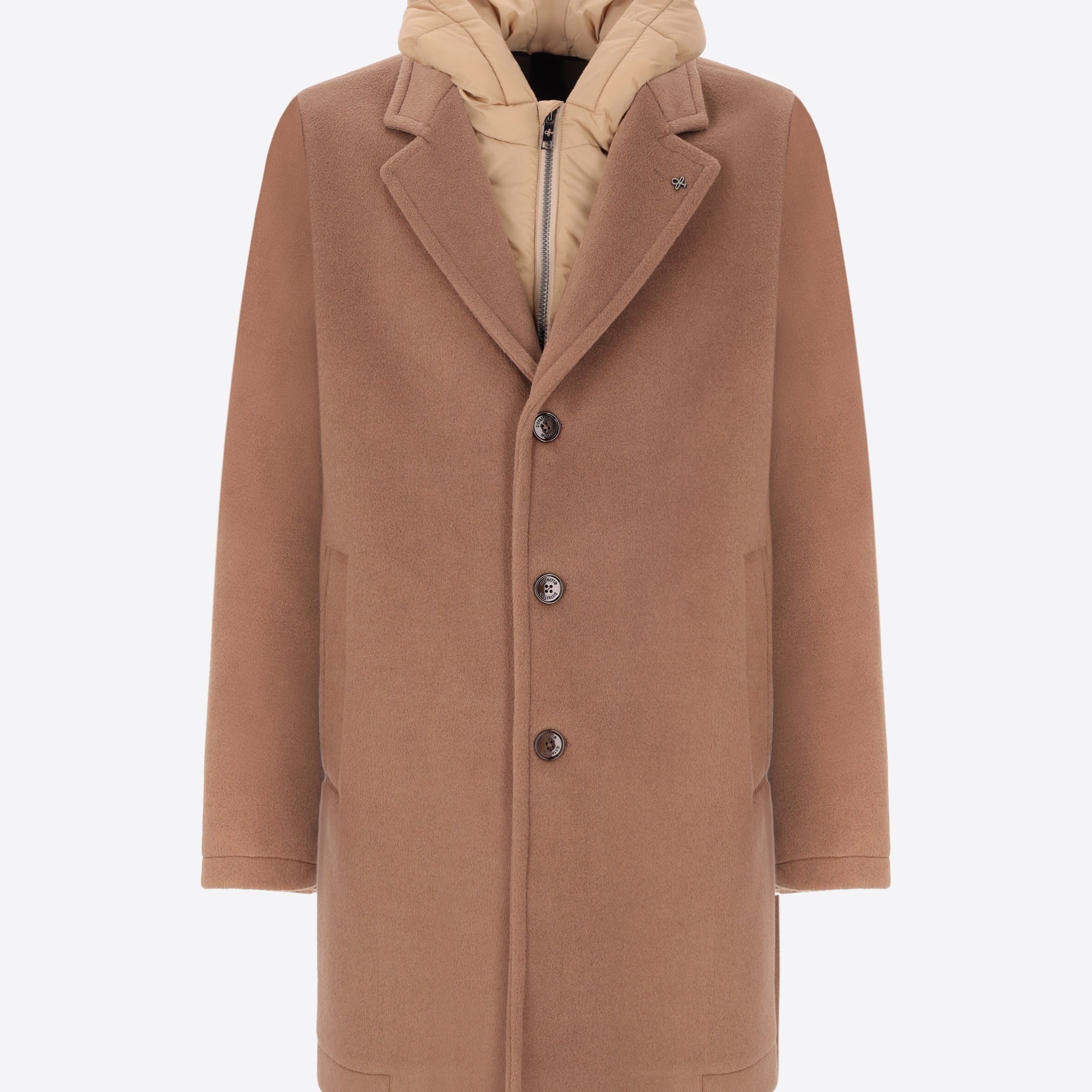 Manchester Coat aus Superkomfort-Wollmischgewebe mit Abnehmbarem Kapuzen-Einsatz