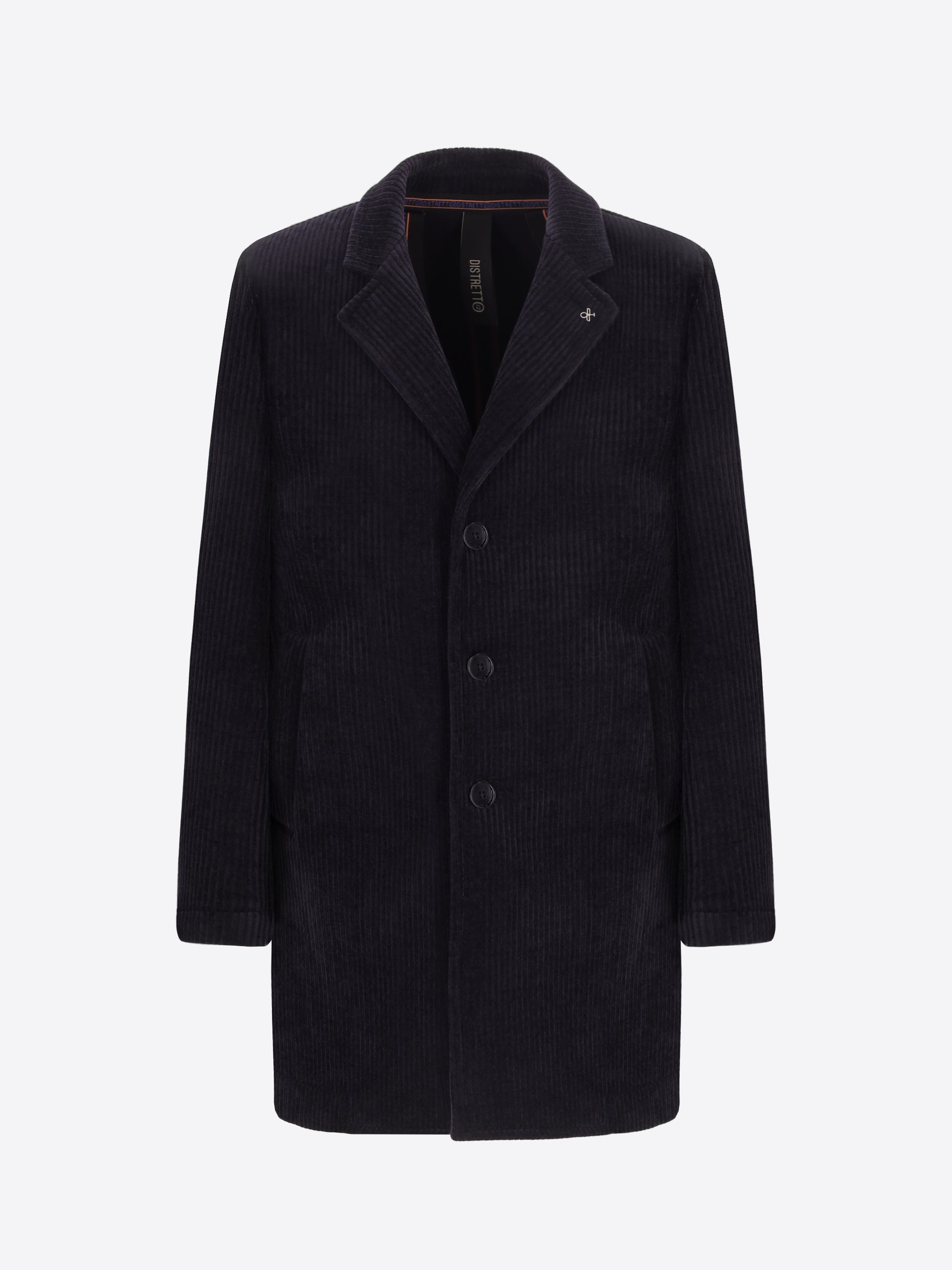 Cappotto Alba In Velluto A Costa Francese