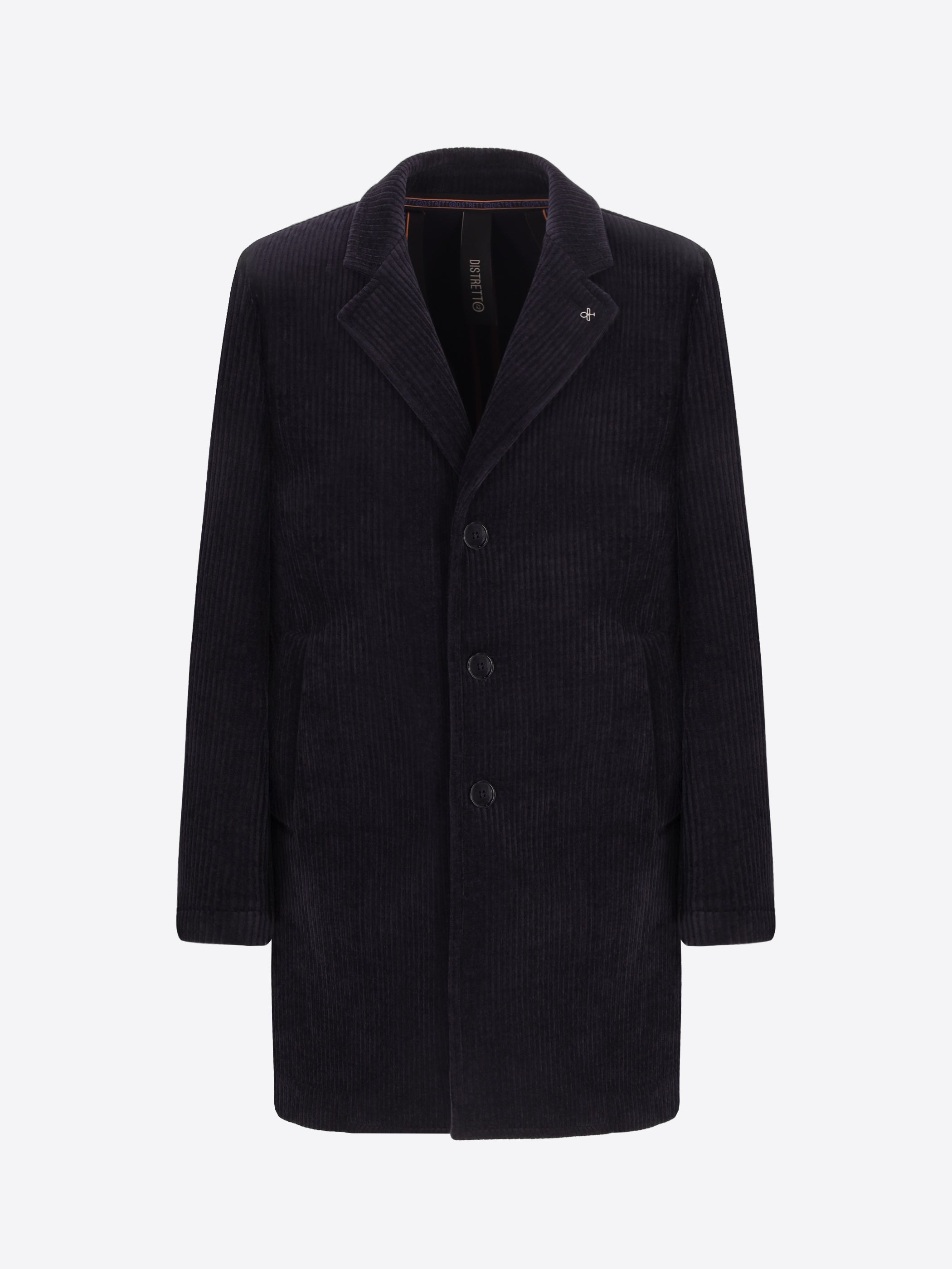 Cappotto Alba In Velluto A Costa Francese