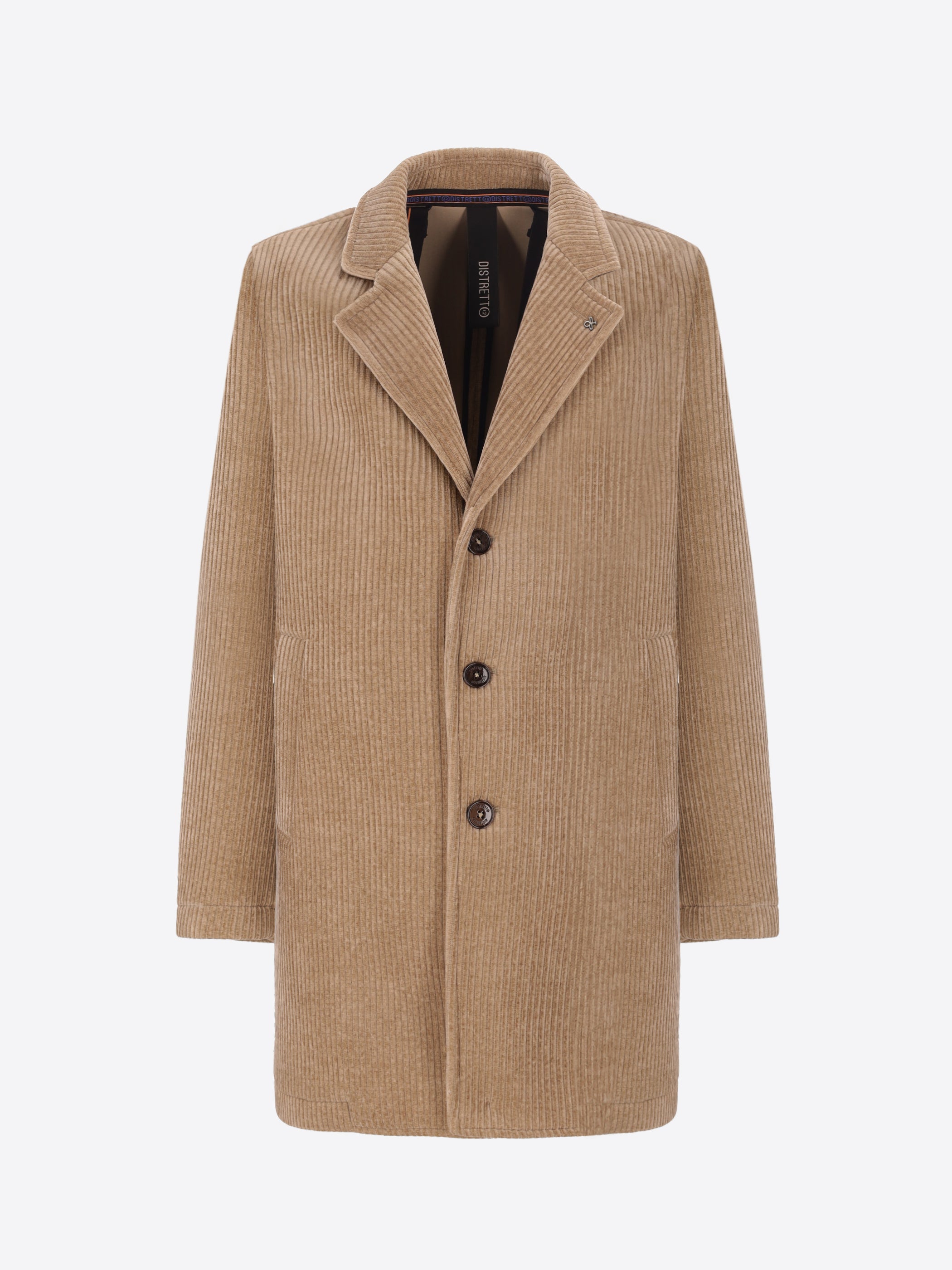 Cappotto Alba In Velluto A Costa Francese