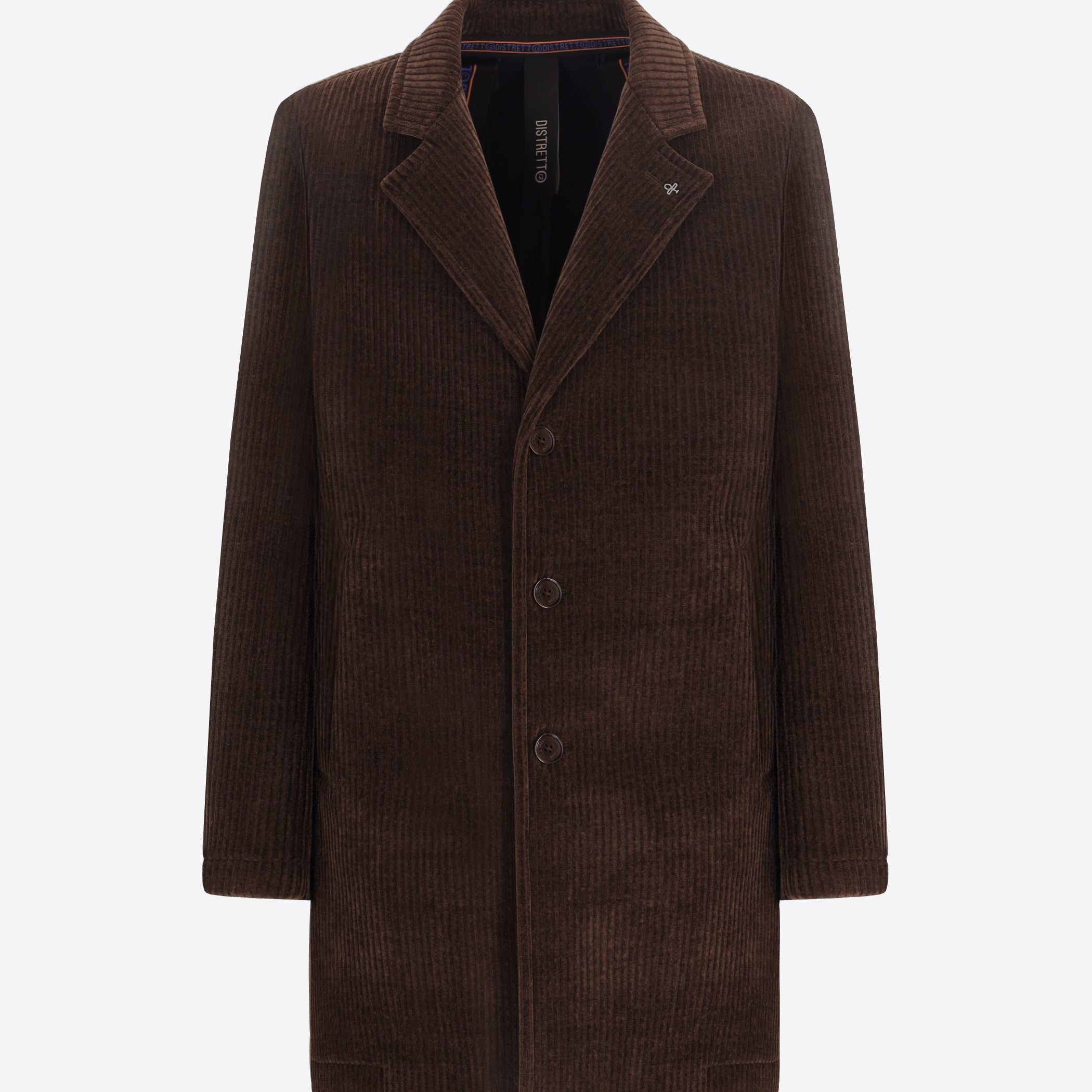 Cappotto Alba In Velluto A Costa Francese