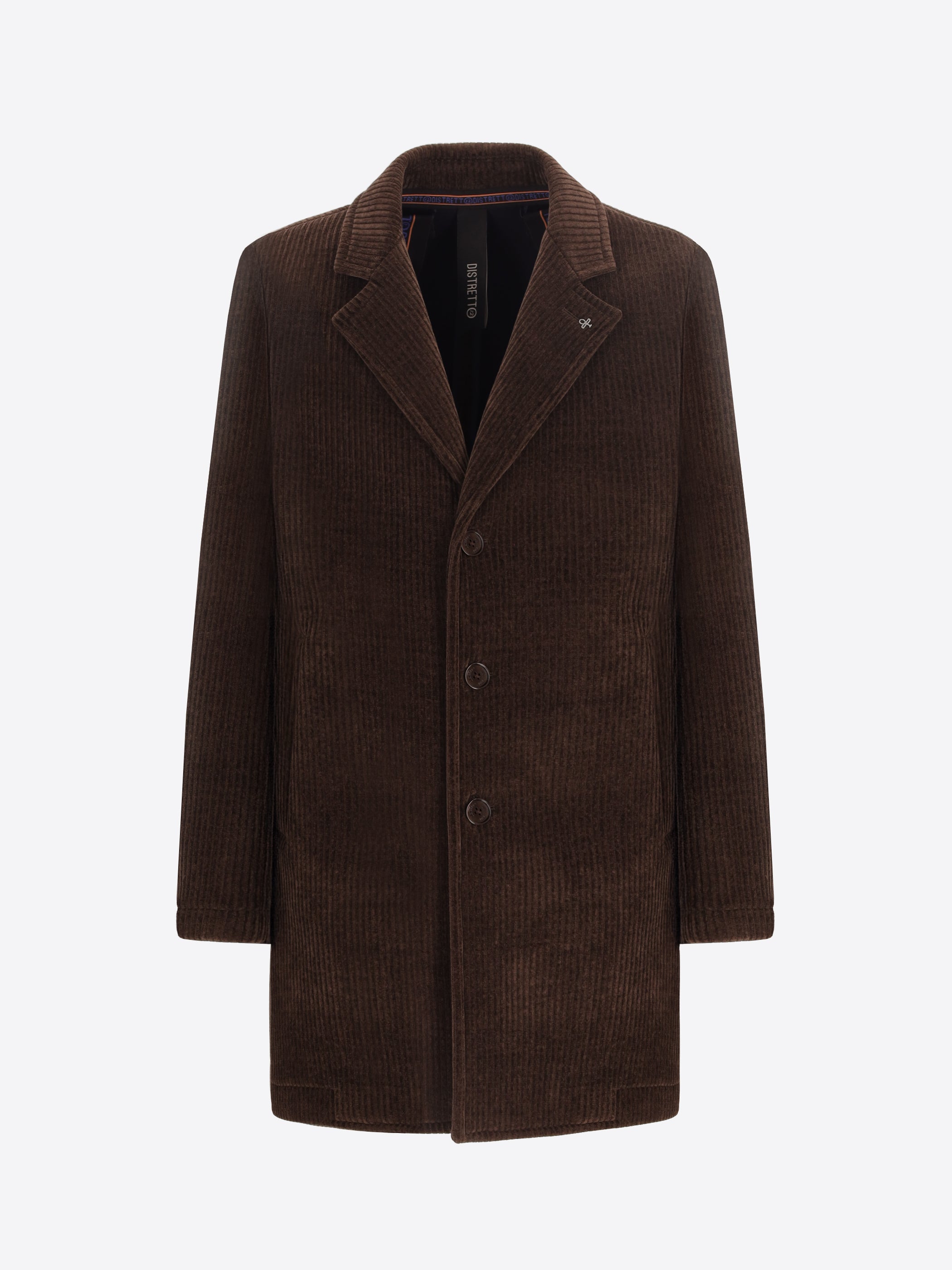 Cappotto Alba In Velluto A Costa Francese