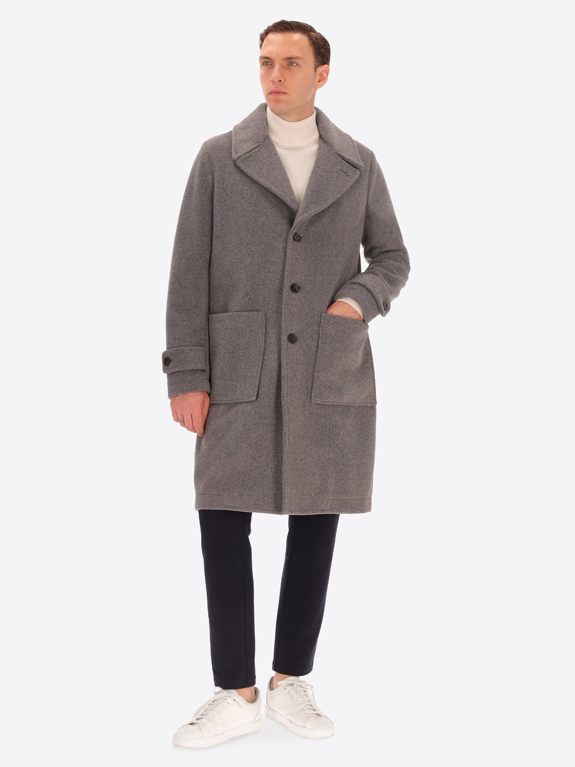 Super-Comfort Wool-Blend Overcoat Manchester