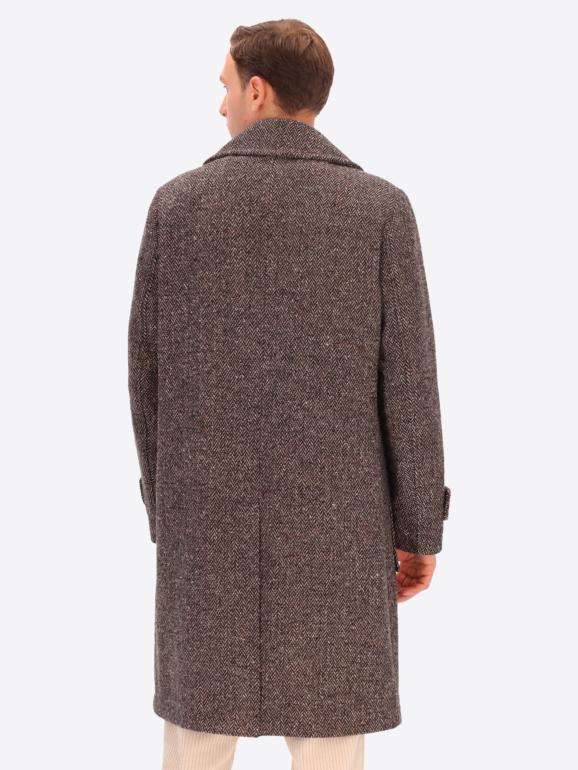 Cappotto Over In Lana Bottonata Lancaster