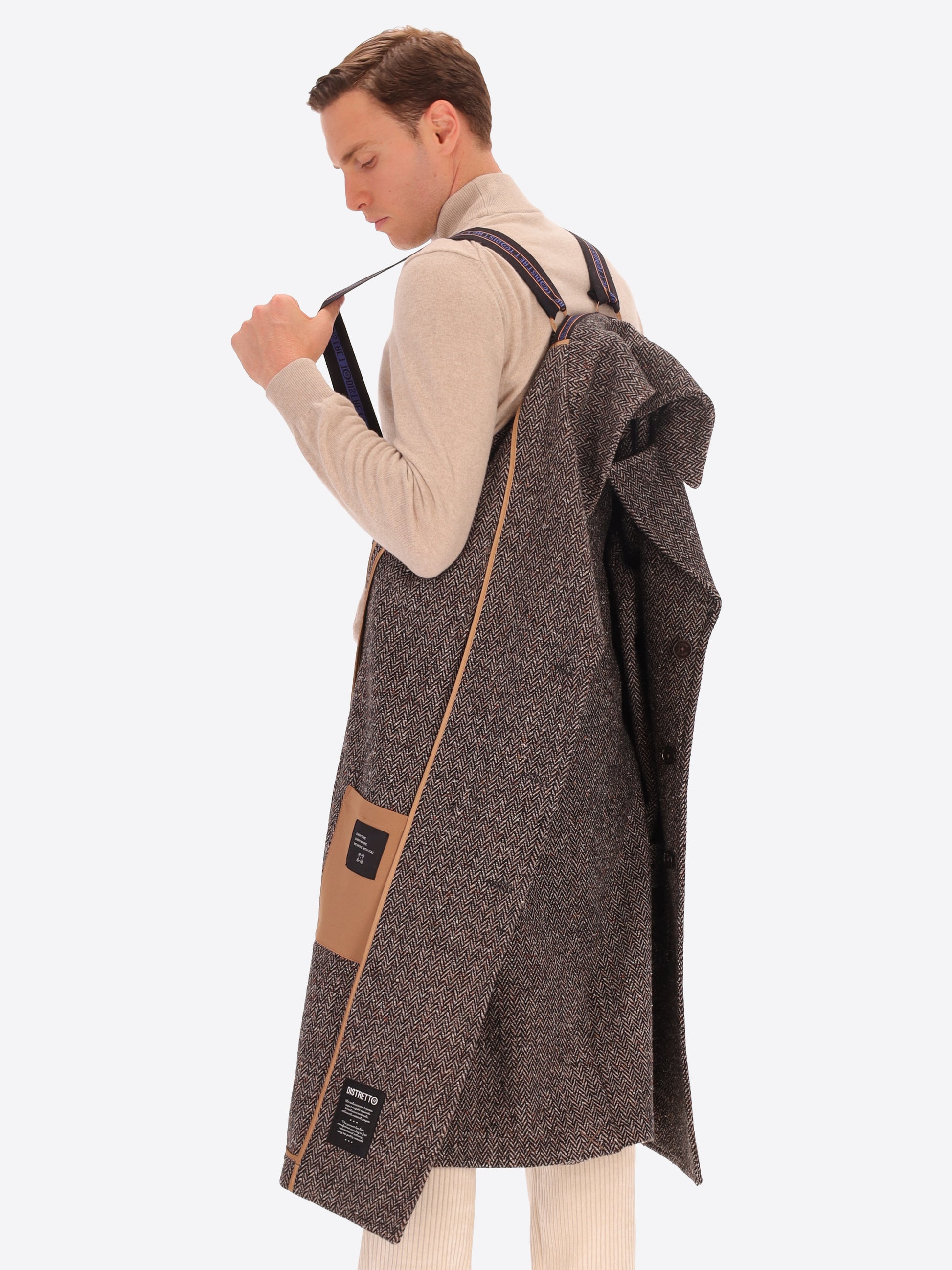 Cappotto Over In Lana Bottonata Lancaster