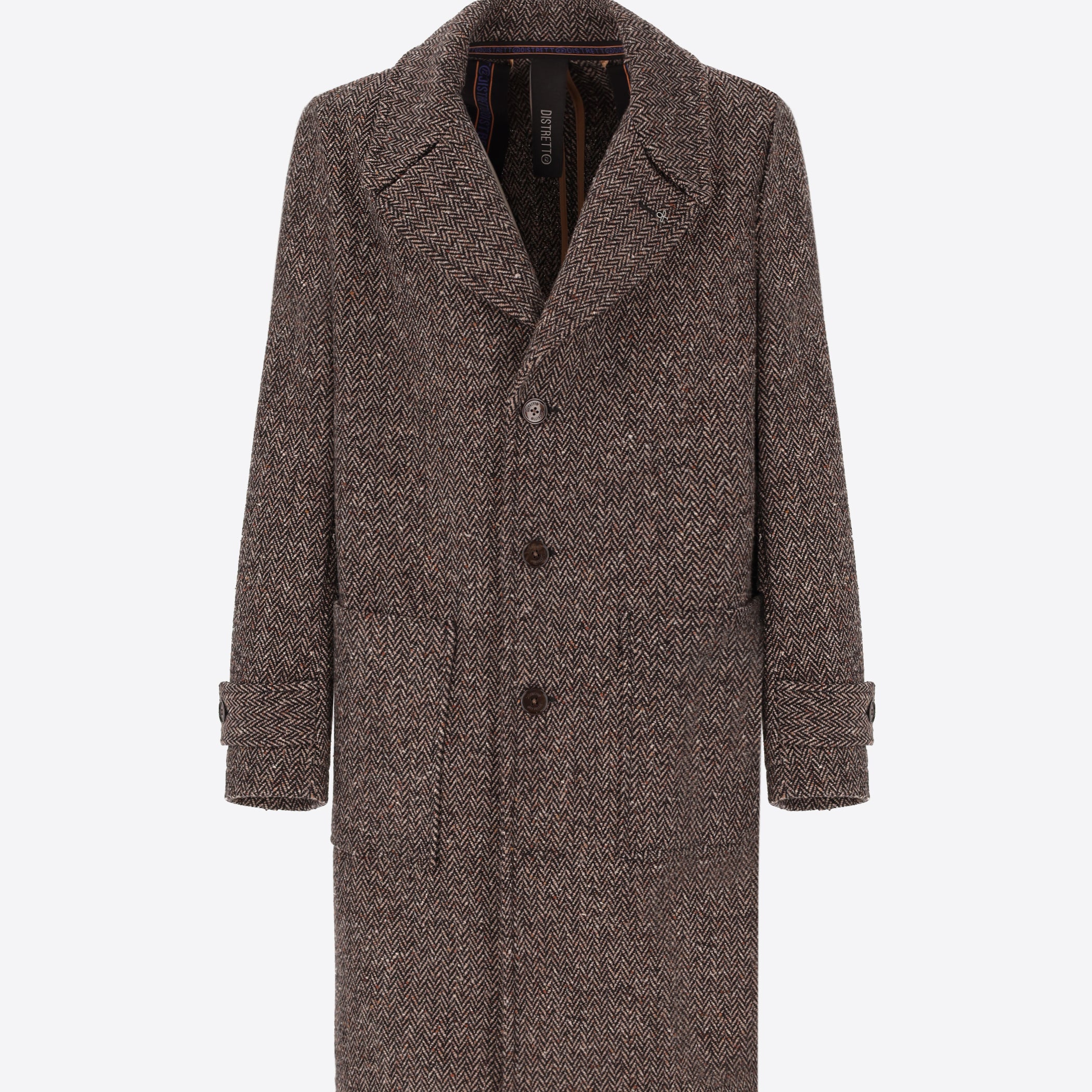 Cappotto Over In Lana Bottonata Lancaster