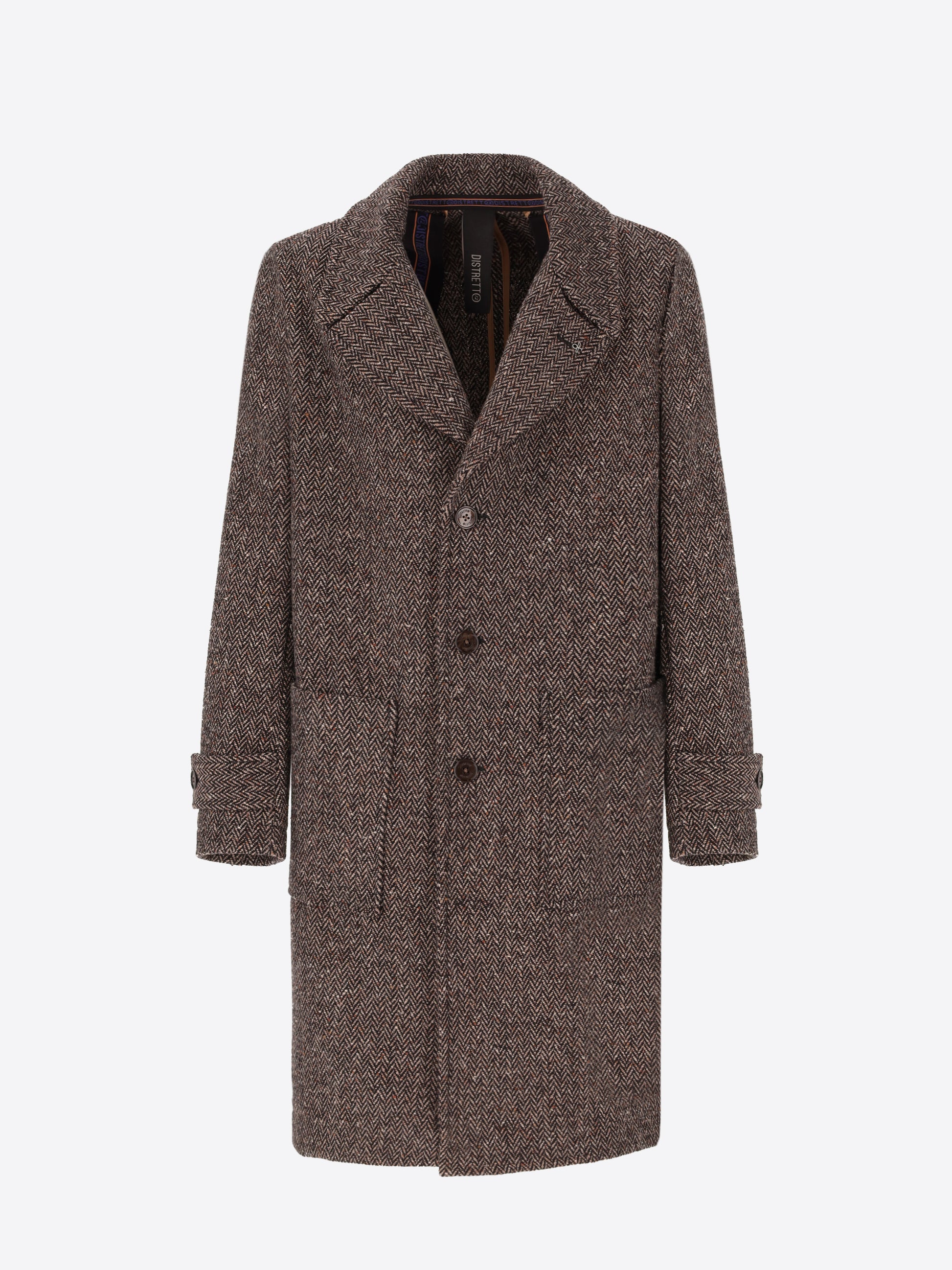 Cappotto Over In Lana Bottonata Lancaster