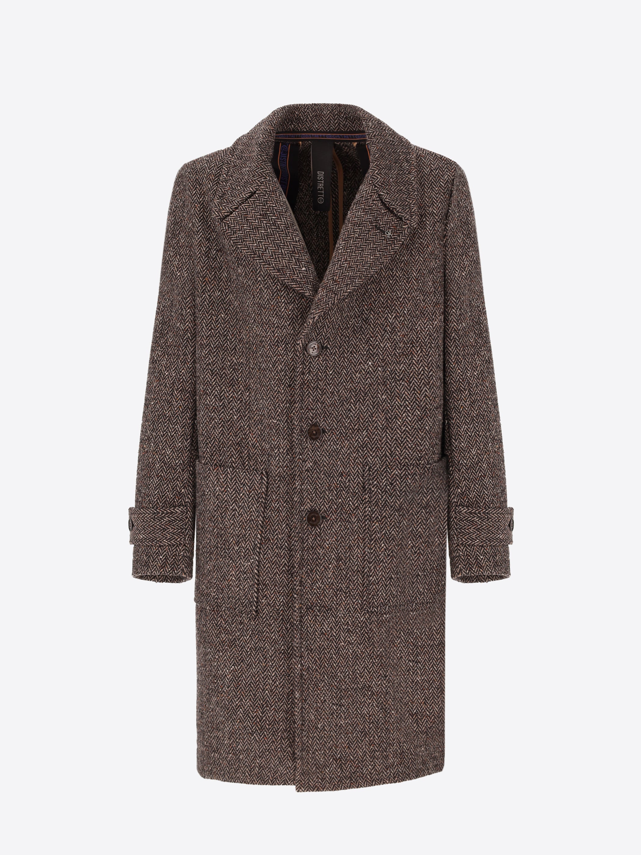 Cappotto Over In Lana Bottonata Lancaster