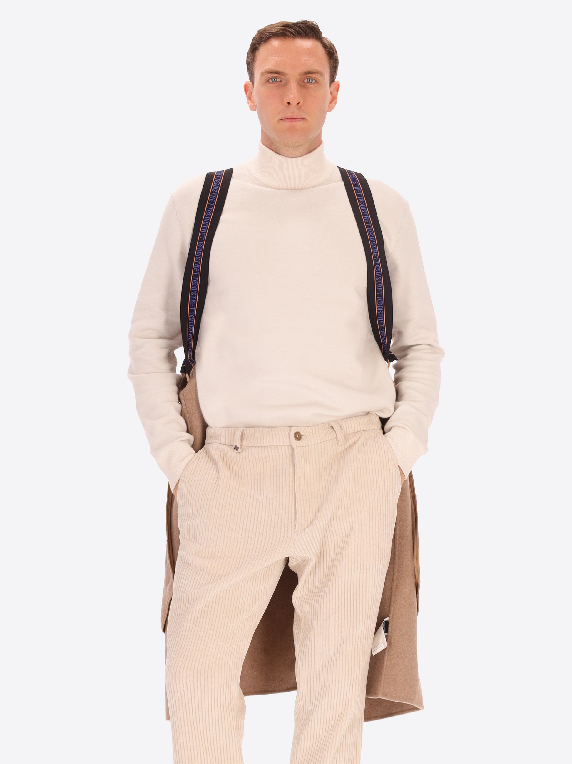 Cappotto Essex in Tessuto Double Misto Lana con Cappuccio Staccabile