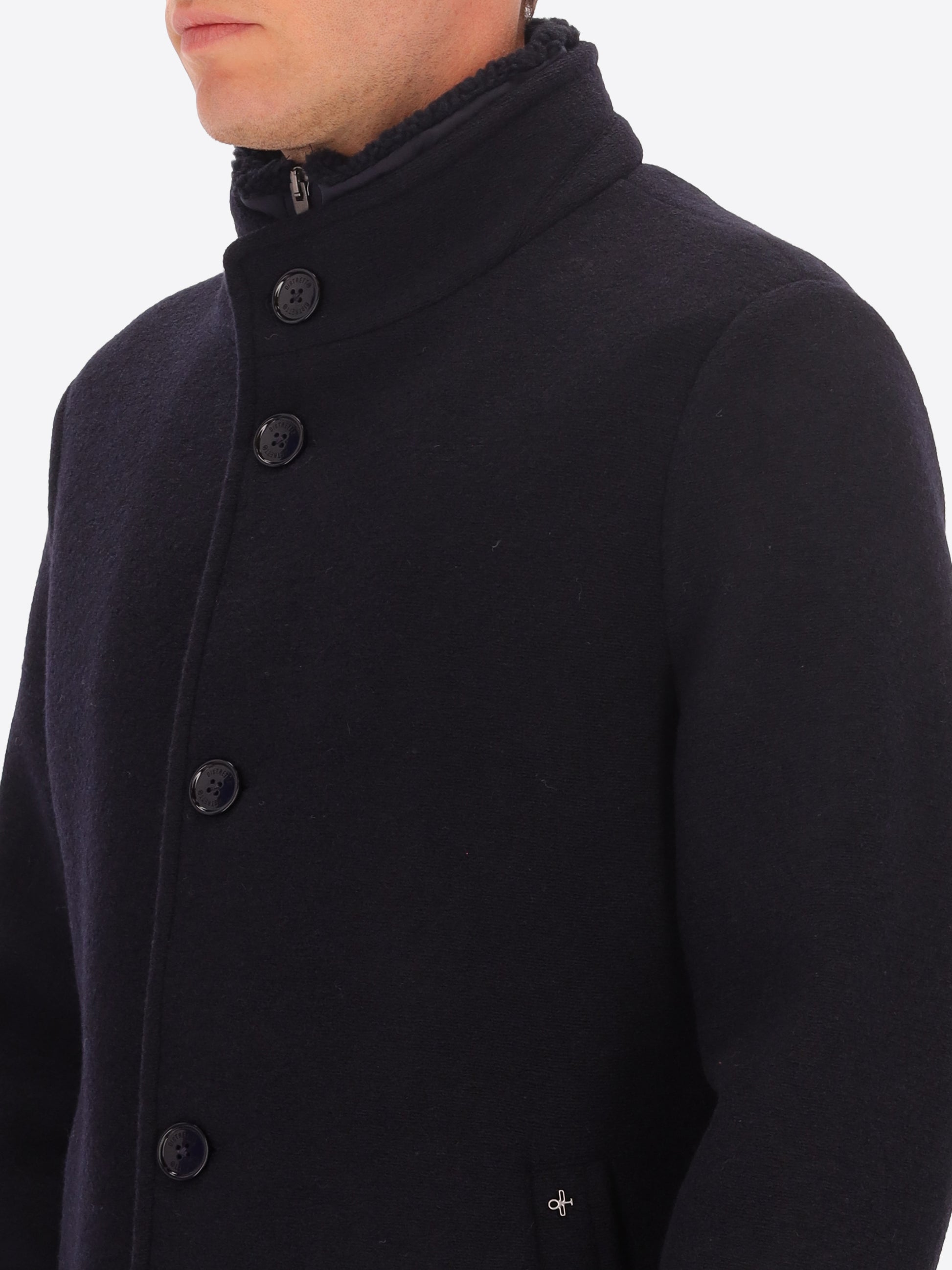 Cappotto Carlos In Lana Cotta Accoppiata Con Pettorina Staccabile