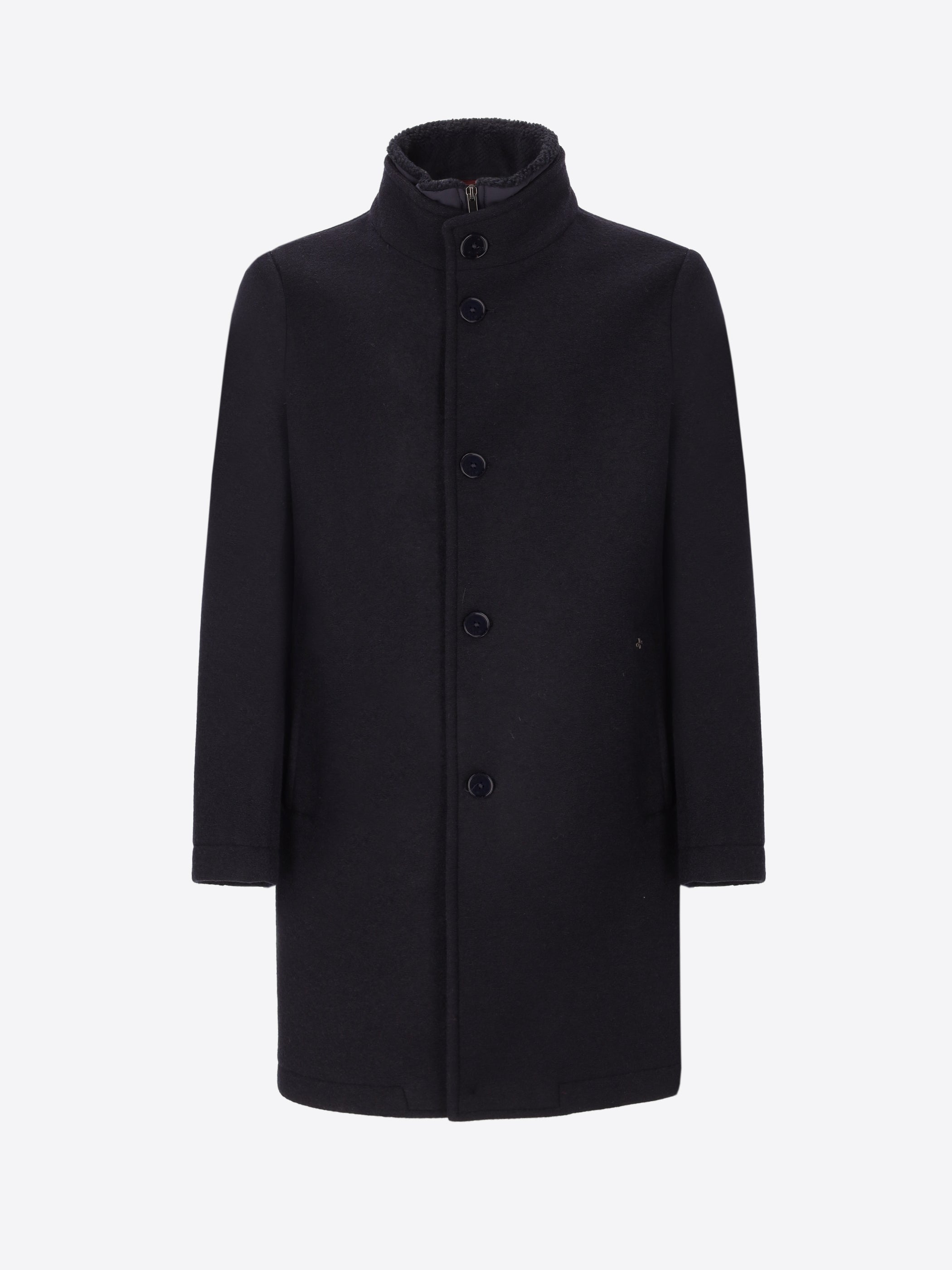 Cappotto Carlos In Lana Cotta Accoppiata Con Pettorina Staccabile