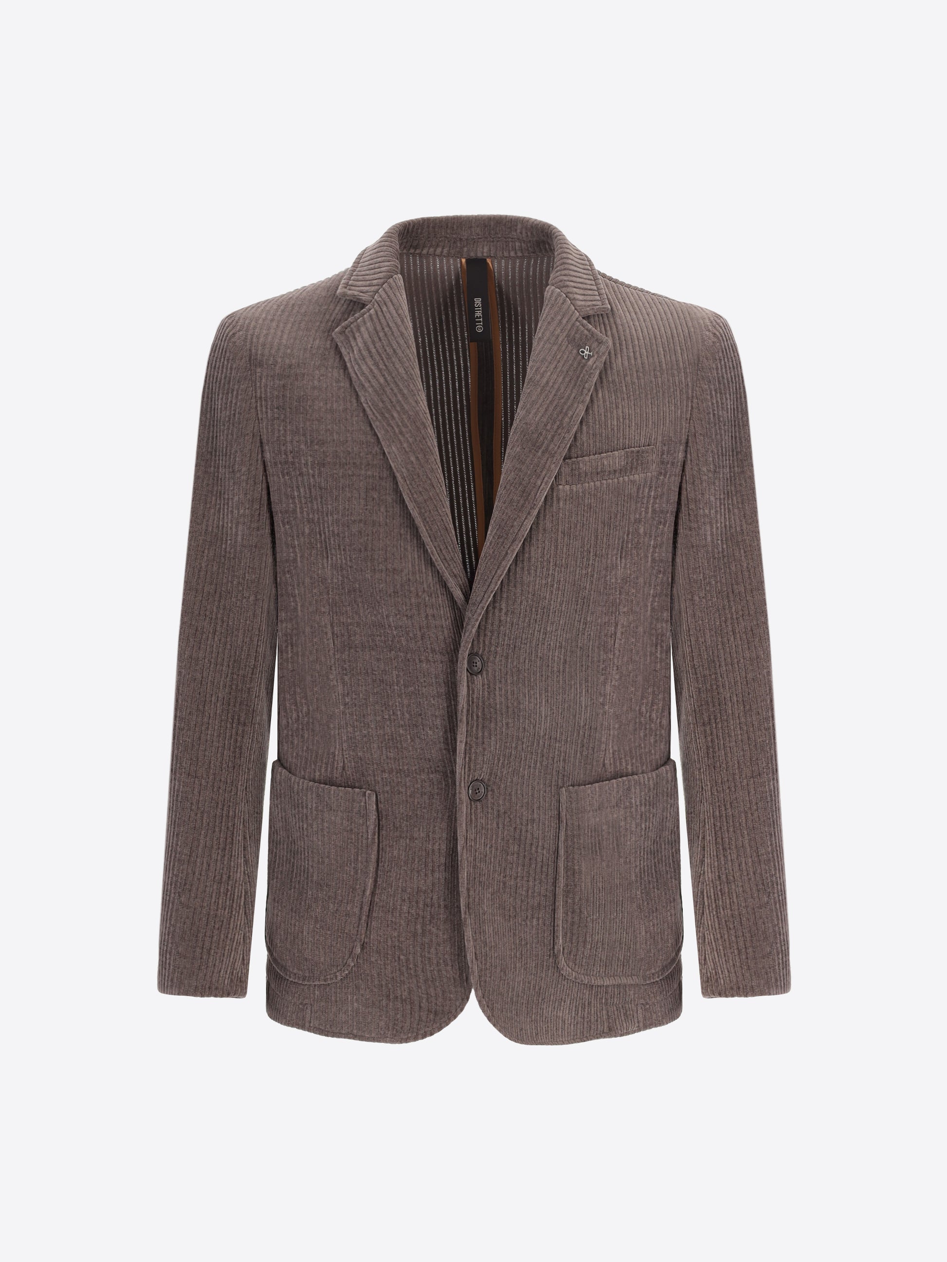 Giacca Torino In Velluto Con Costa Alla Francese