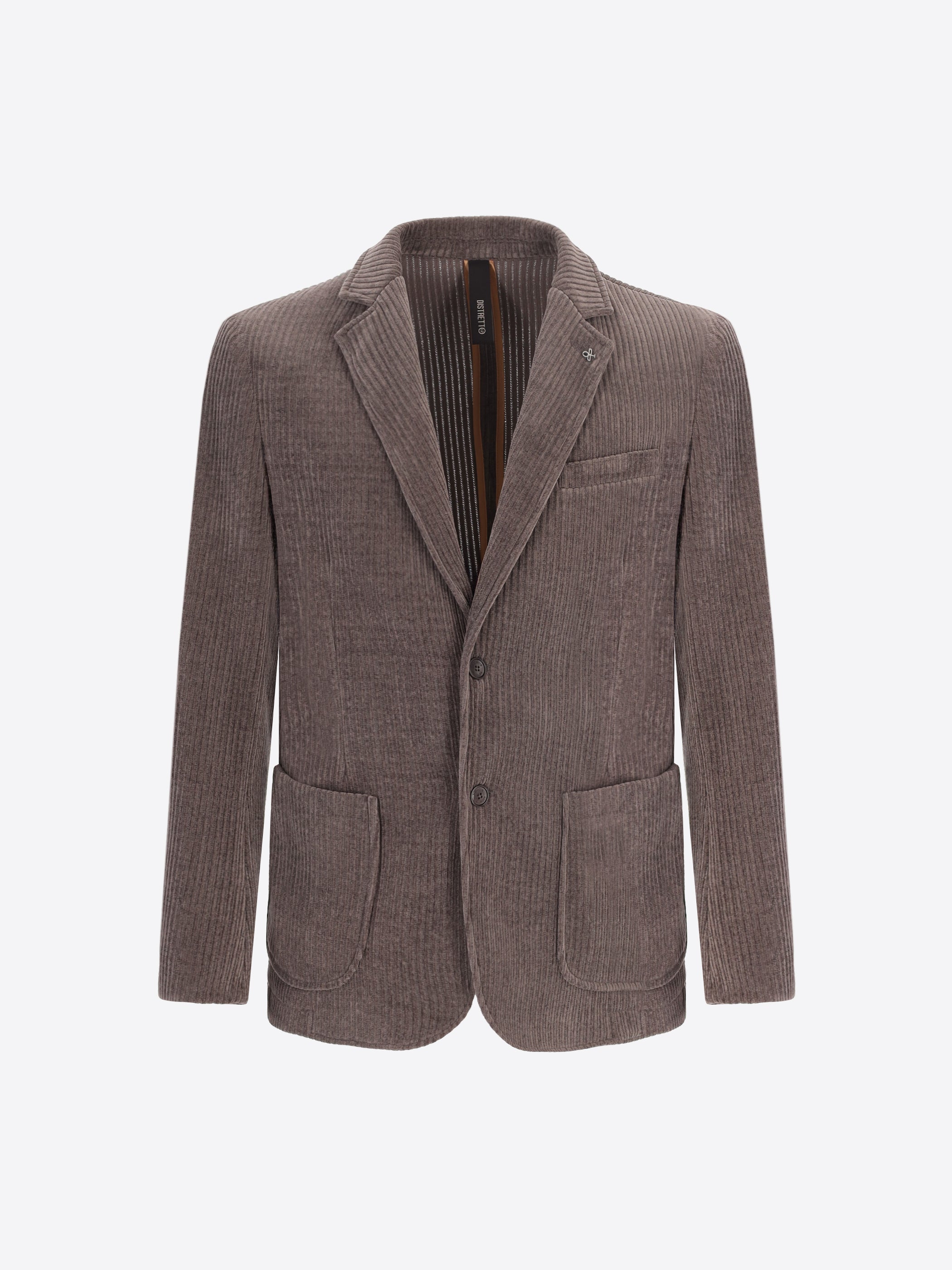 Giacca Torino In Velluto Con Costa Alla Francese