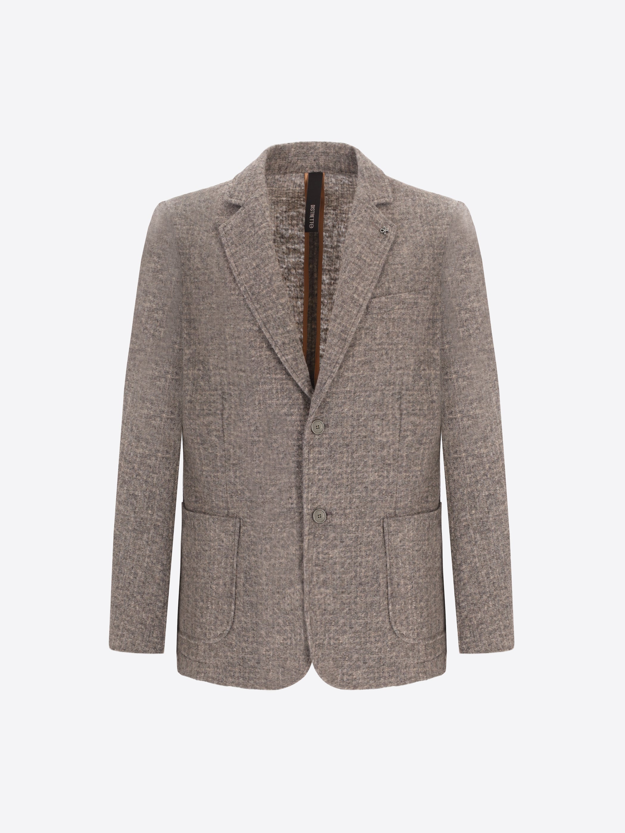 Bristol Wollmischung Jacke Mit Melange-Falschem Unimuster