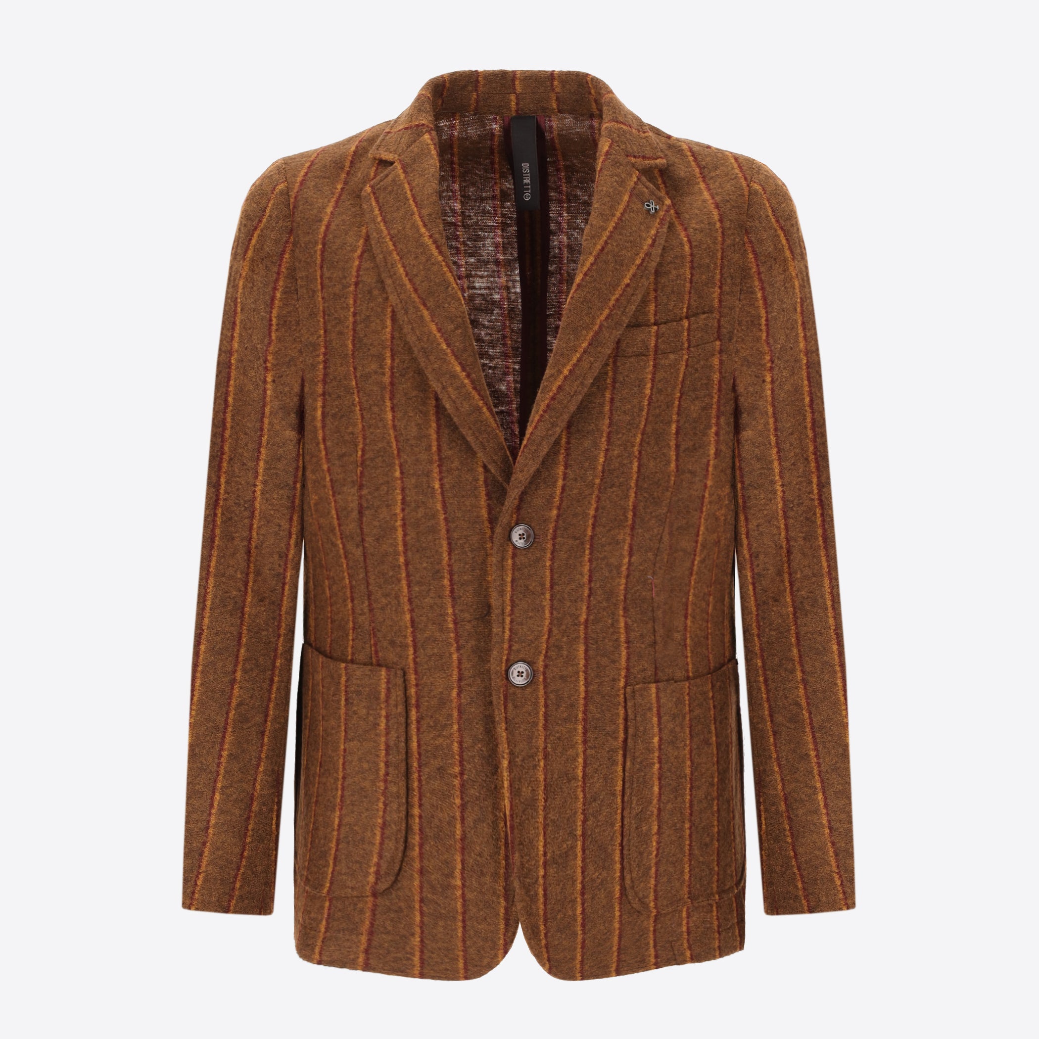 Bangor Jacke Aus Wollmischung Mit Doppelstreifen