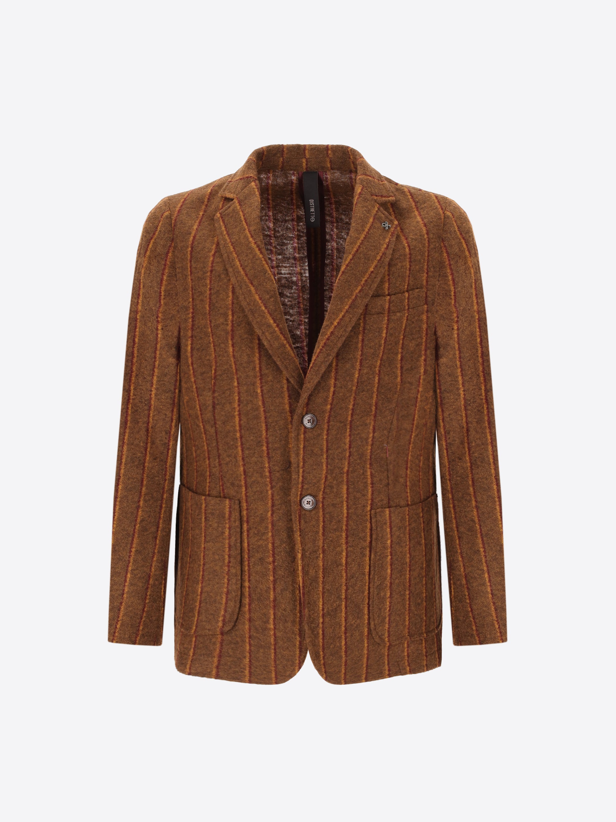 Bangor Jacke Aus Wollmischung Mit Doppelstreifen