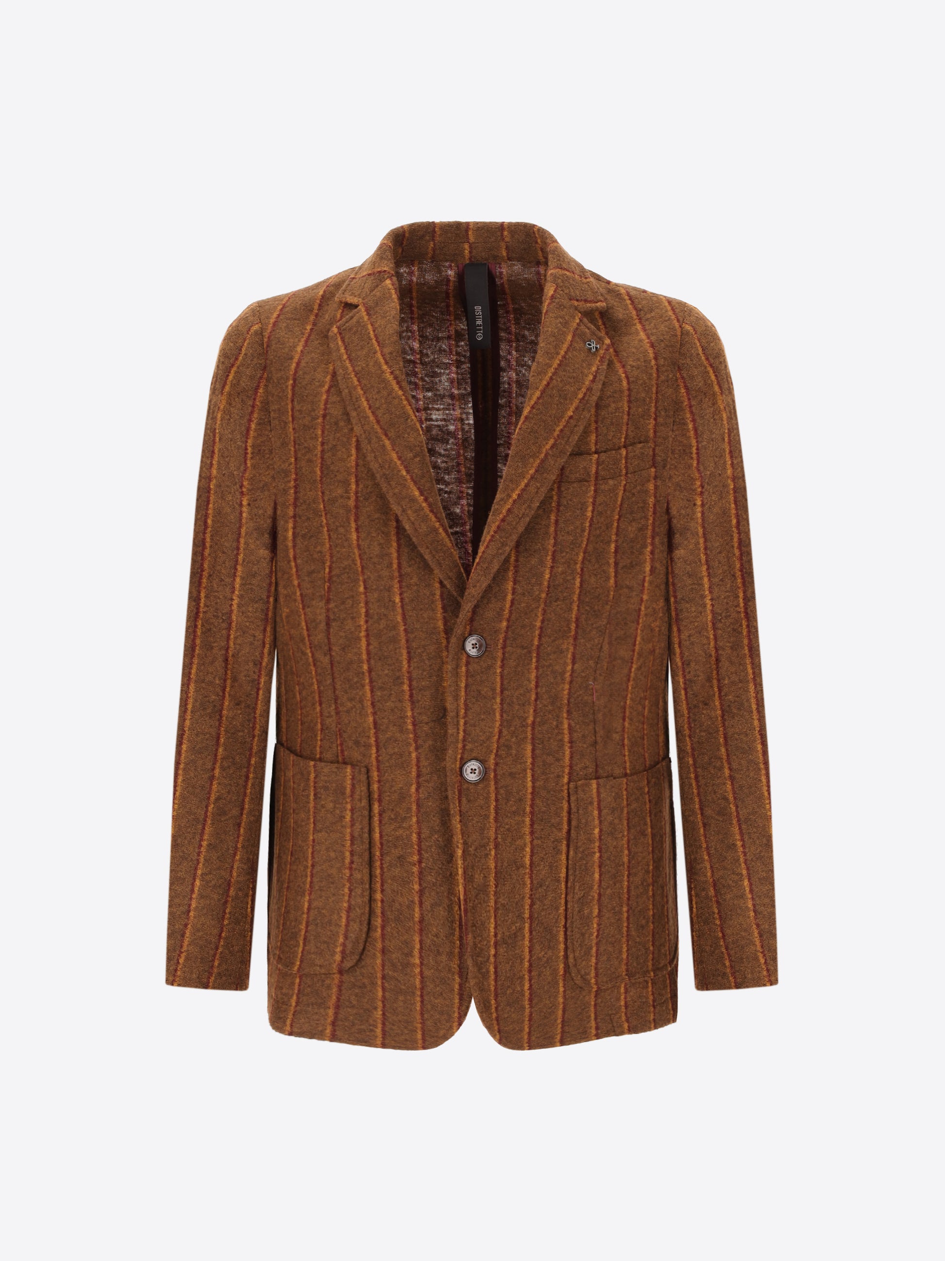 Bangor Jacke Aus Wollmischung Mit Doppelstreifen