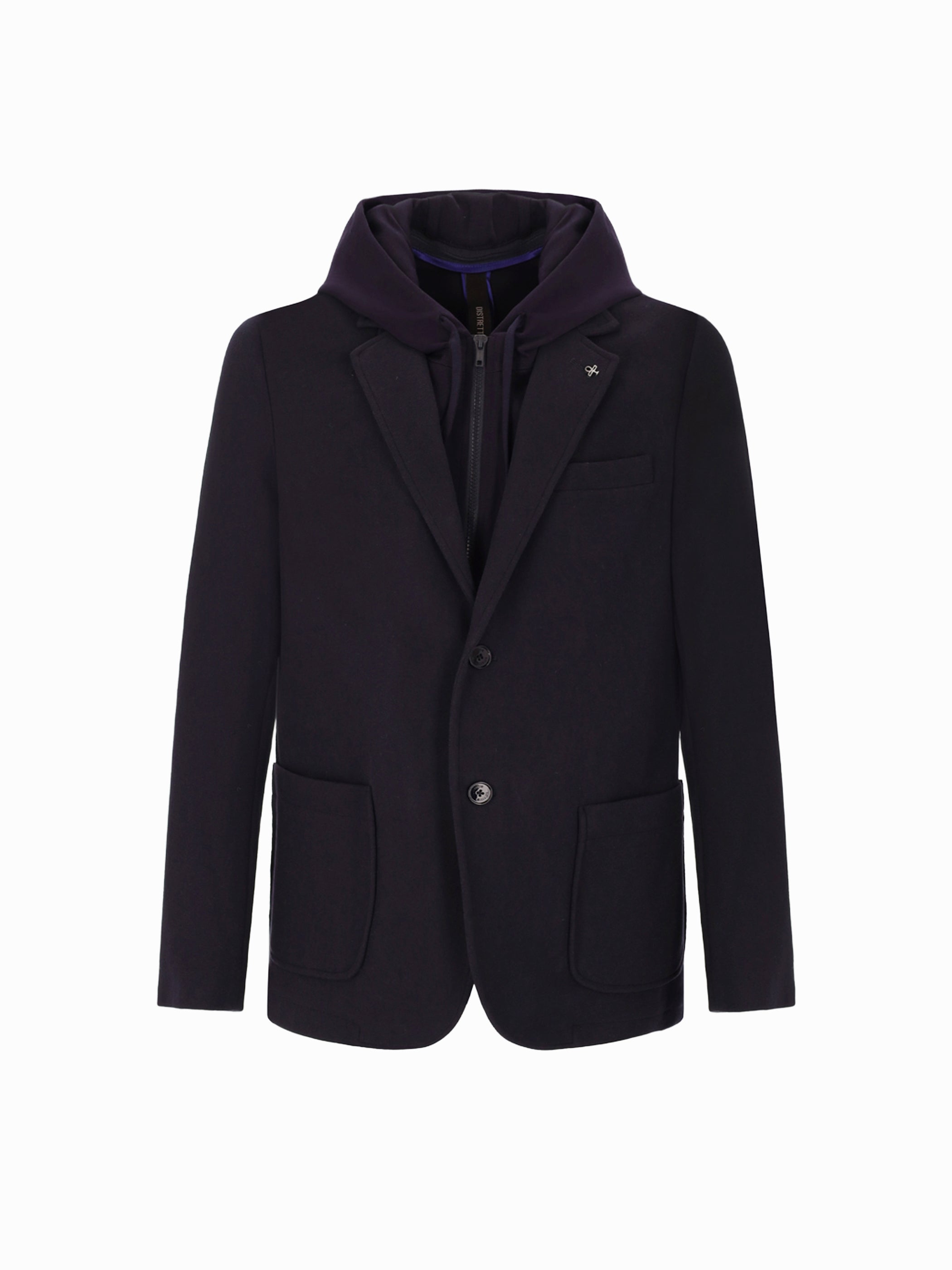 Feel Jacke Aus Stretch-Panel-Stoff Mit Abnehmbarem Kapuzen-Einsatz
