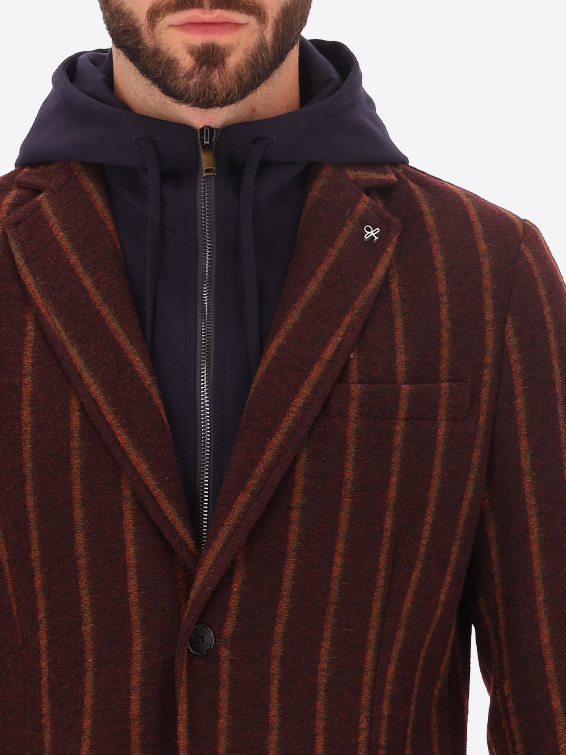 Bangor Jacke Mit Doppelstreifen und Abnehmbarer Kapuze