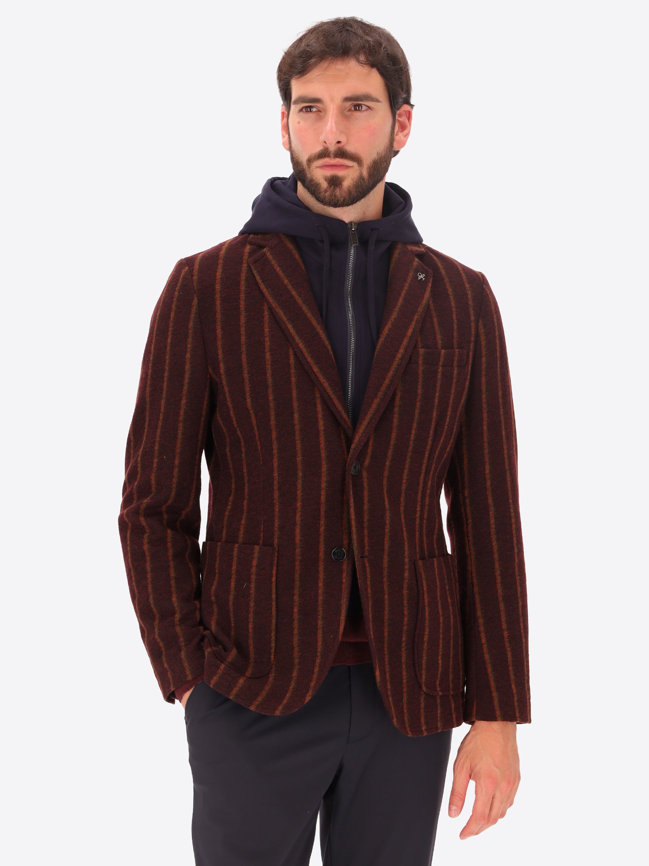 Double Stripe Jacket Bangor with Detachable Hood