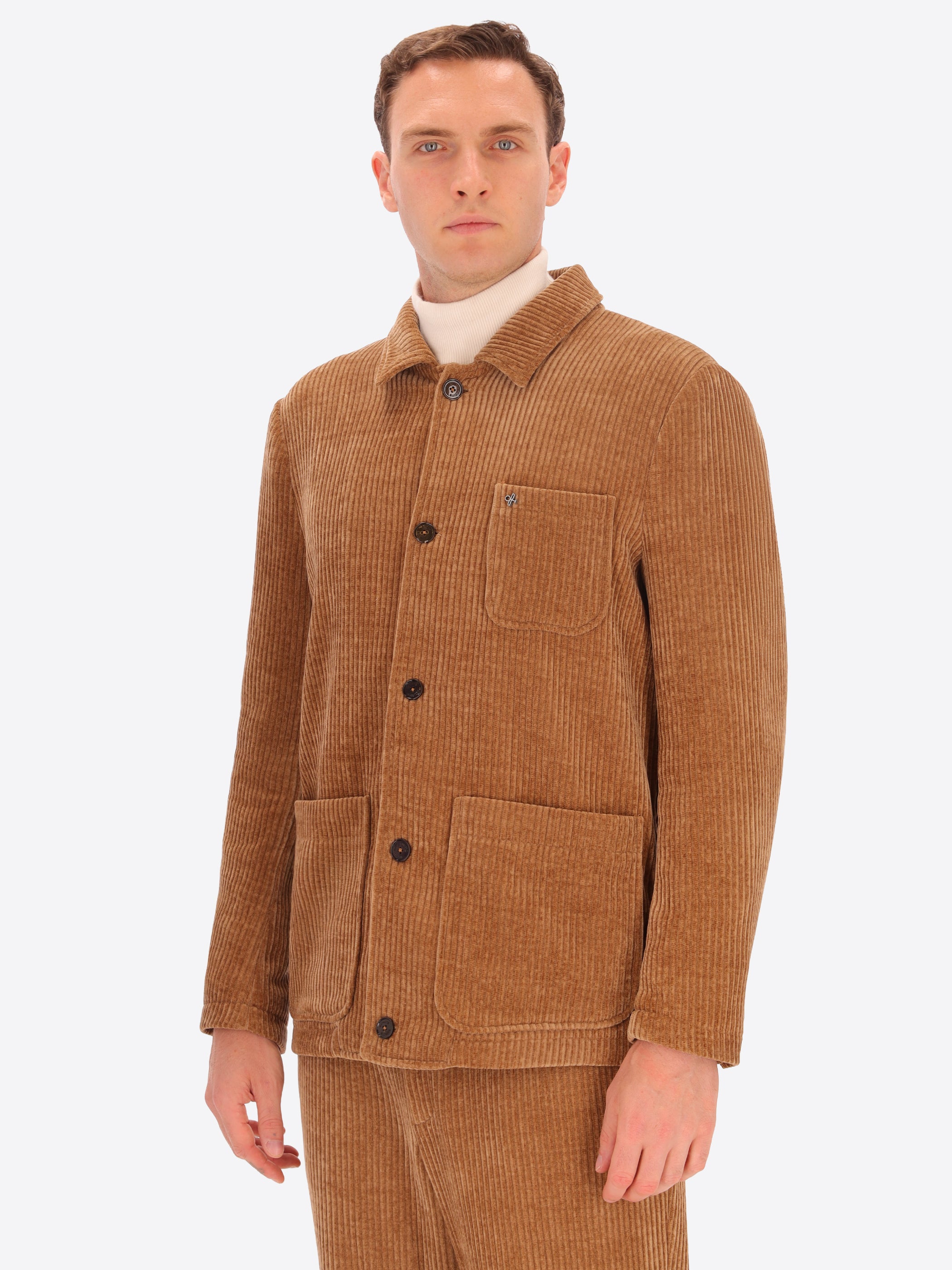 French Rib Corduroy Shirt Jacket Torino