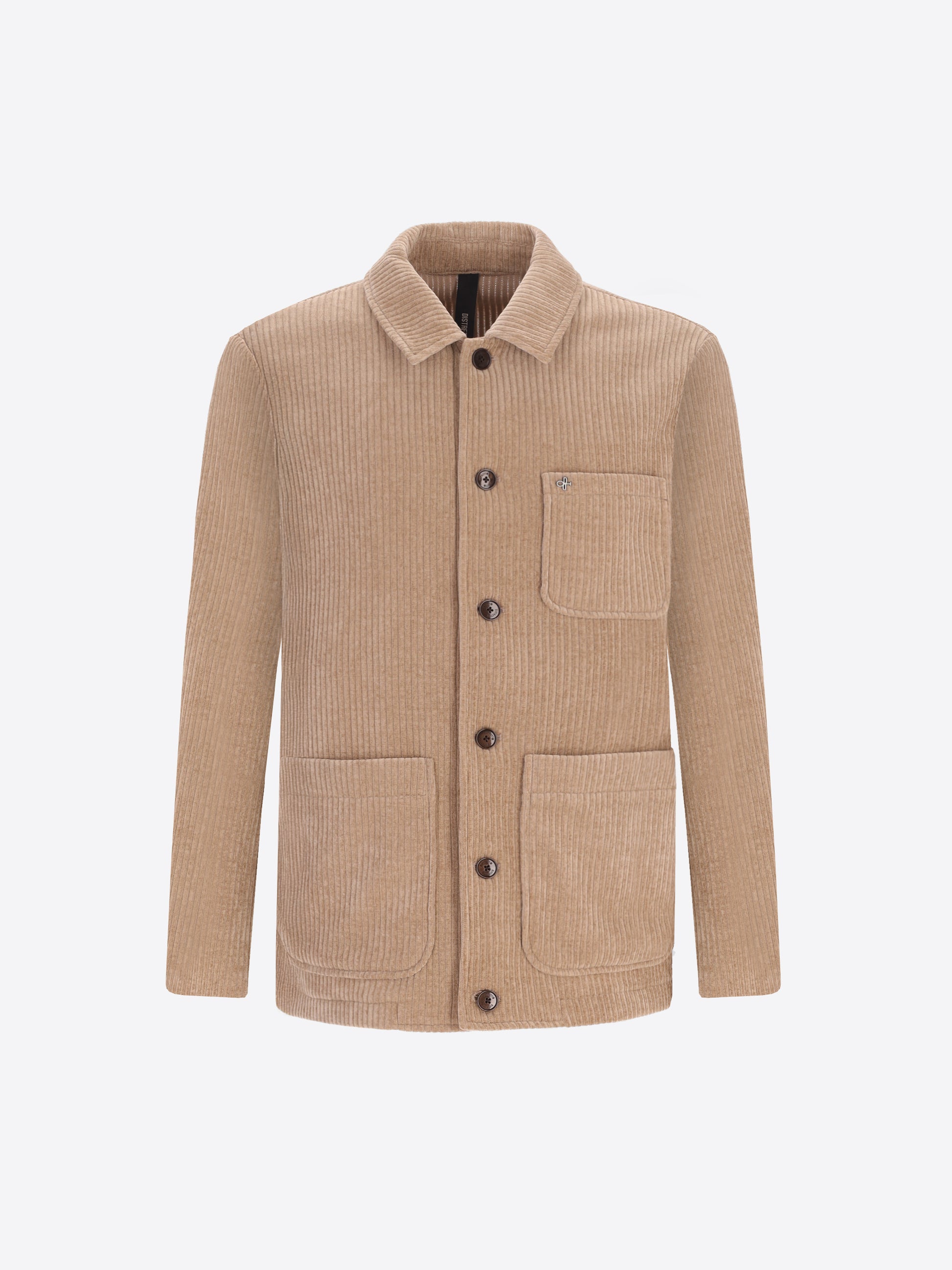 Giacca Camicia Torino In Velluto Con Costa Alla Francese