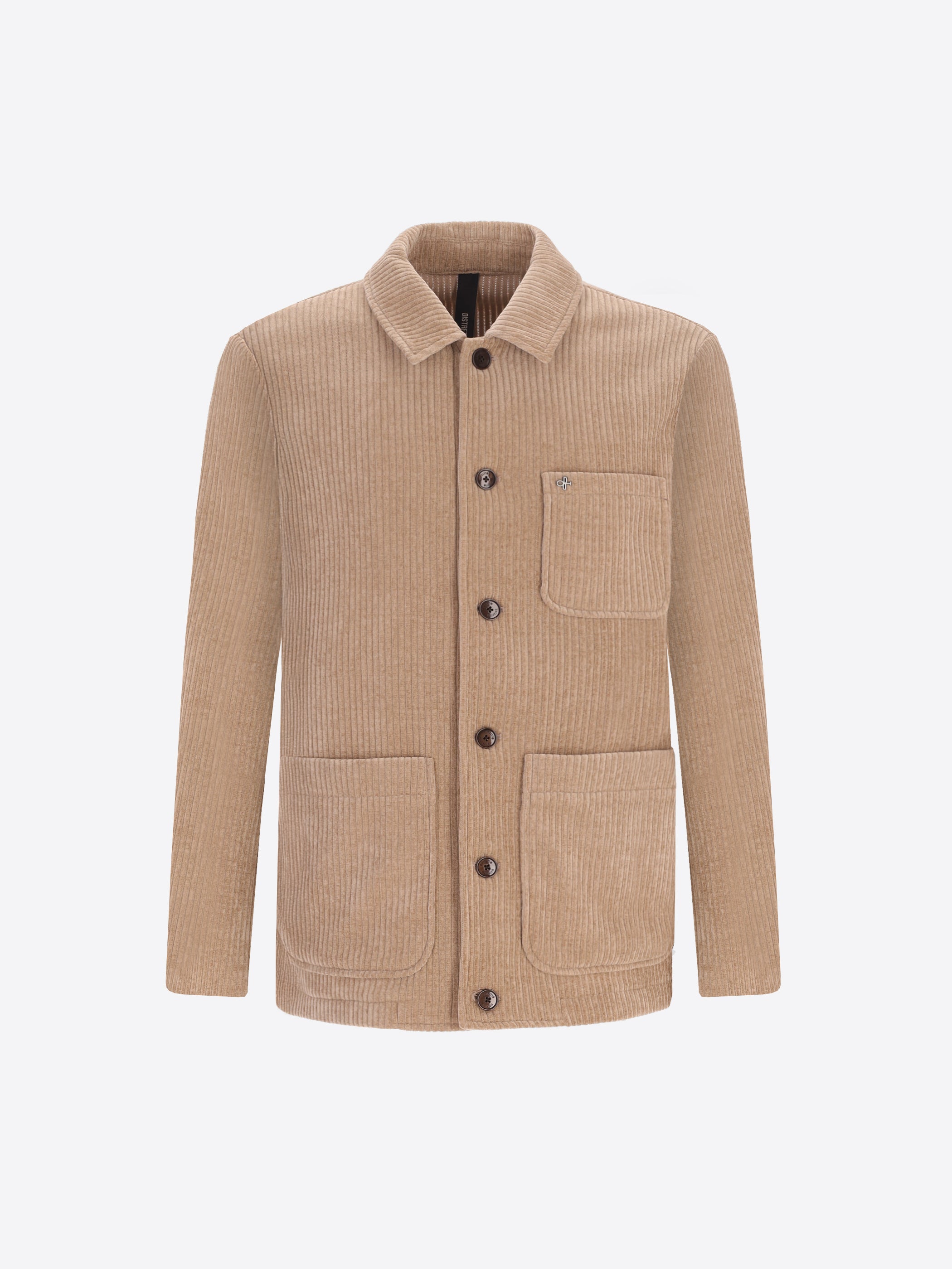 Giacca Camicia Torino In Velluto Con Costa Alla Francese