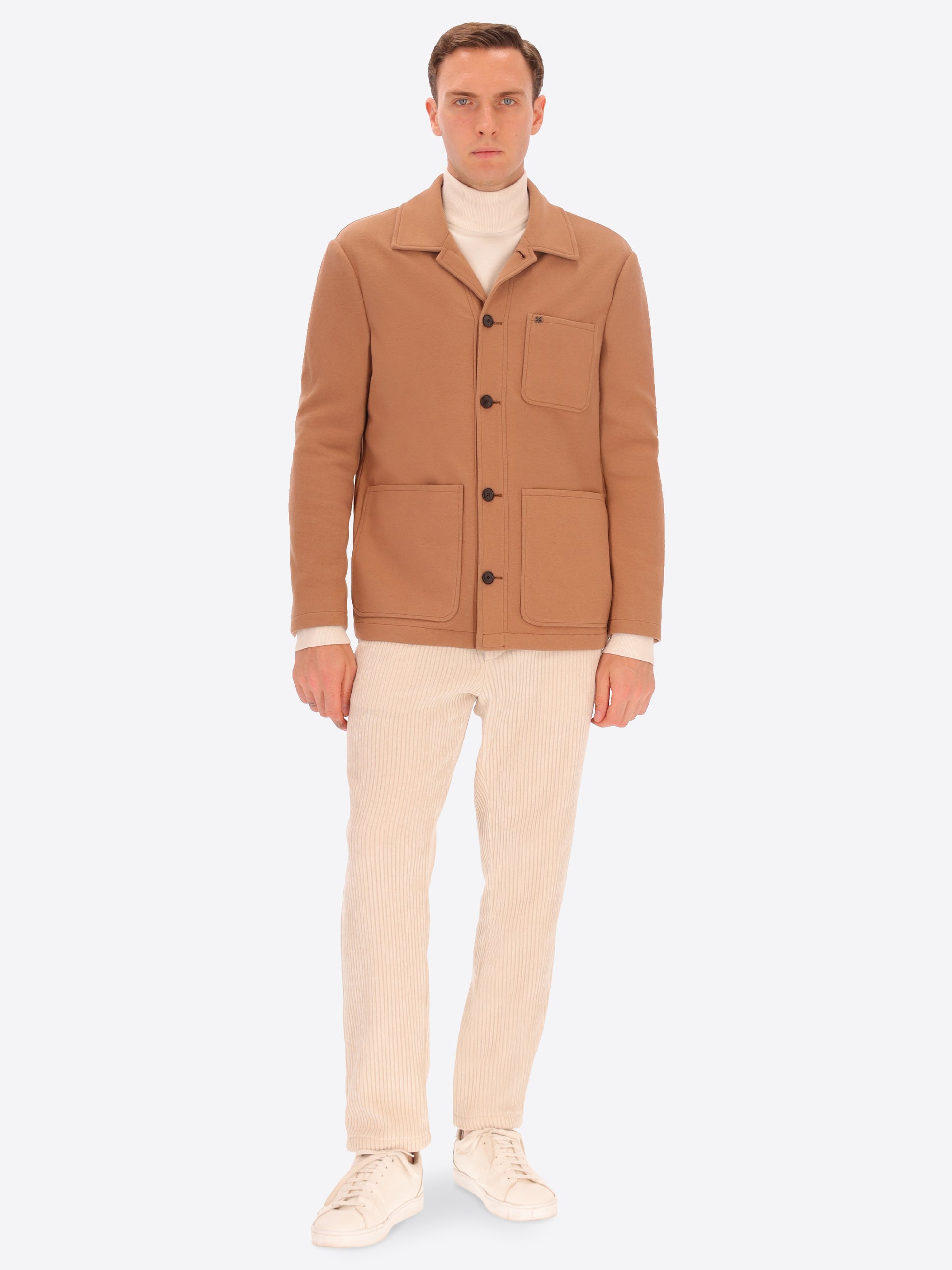 Feel Hemdjacke Aus Stretch-Panel-Stoff
