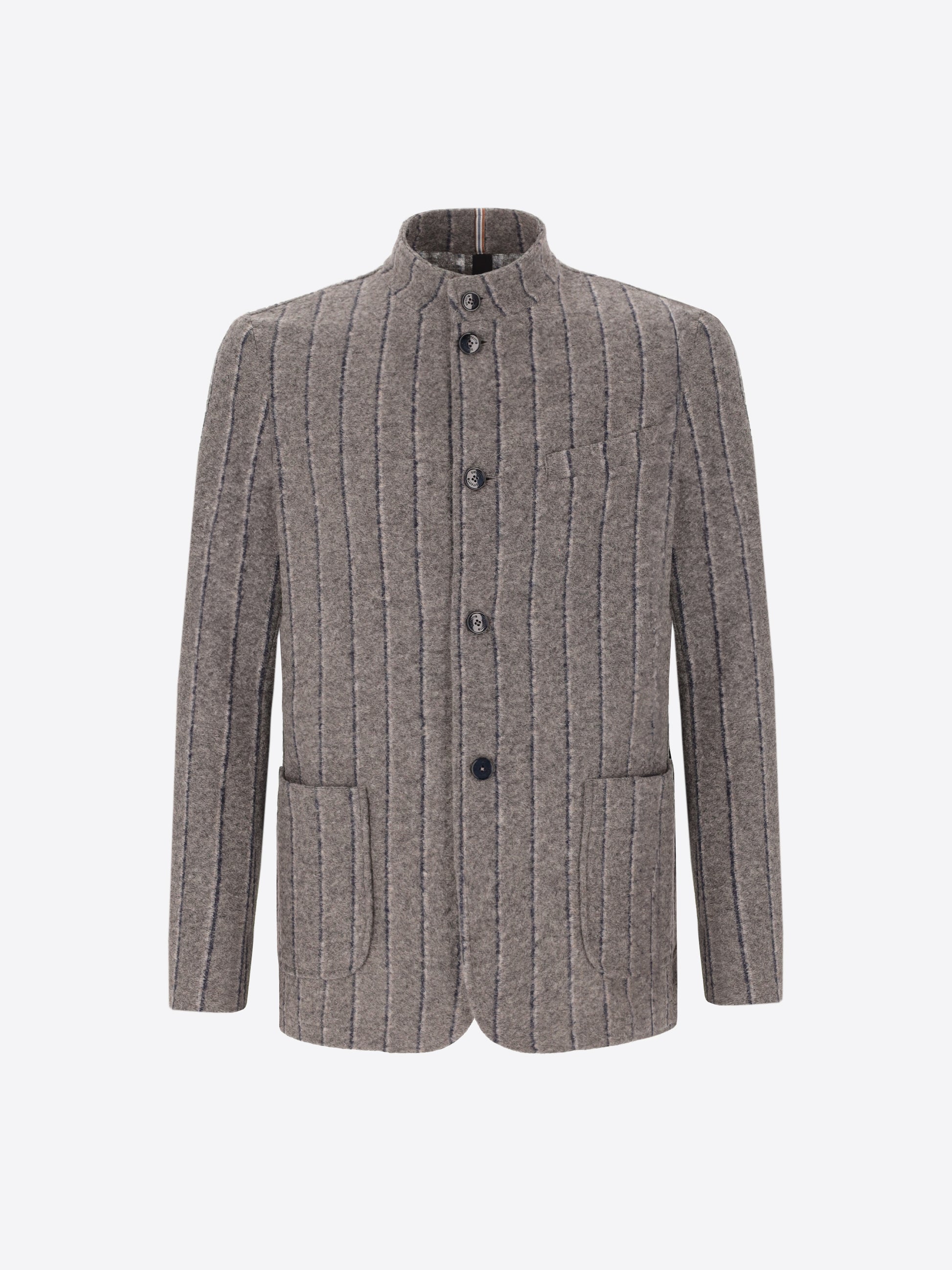 Bangor Koreakragen Jacke Mit Doppelstreifen