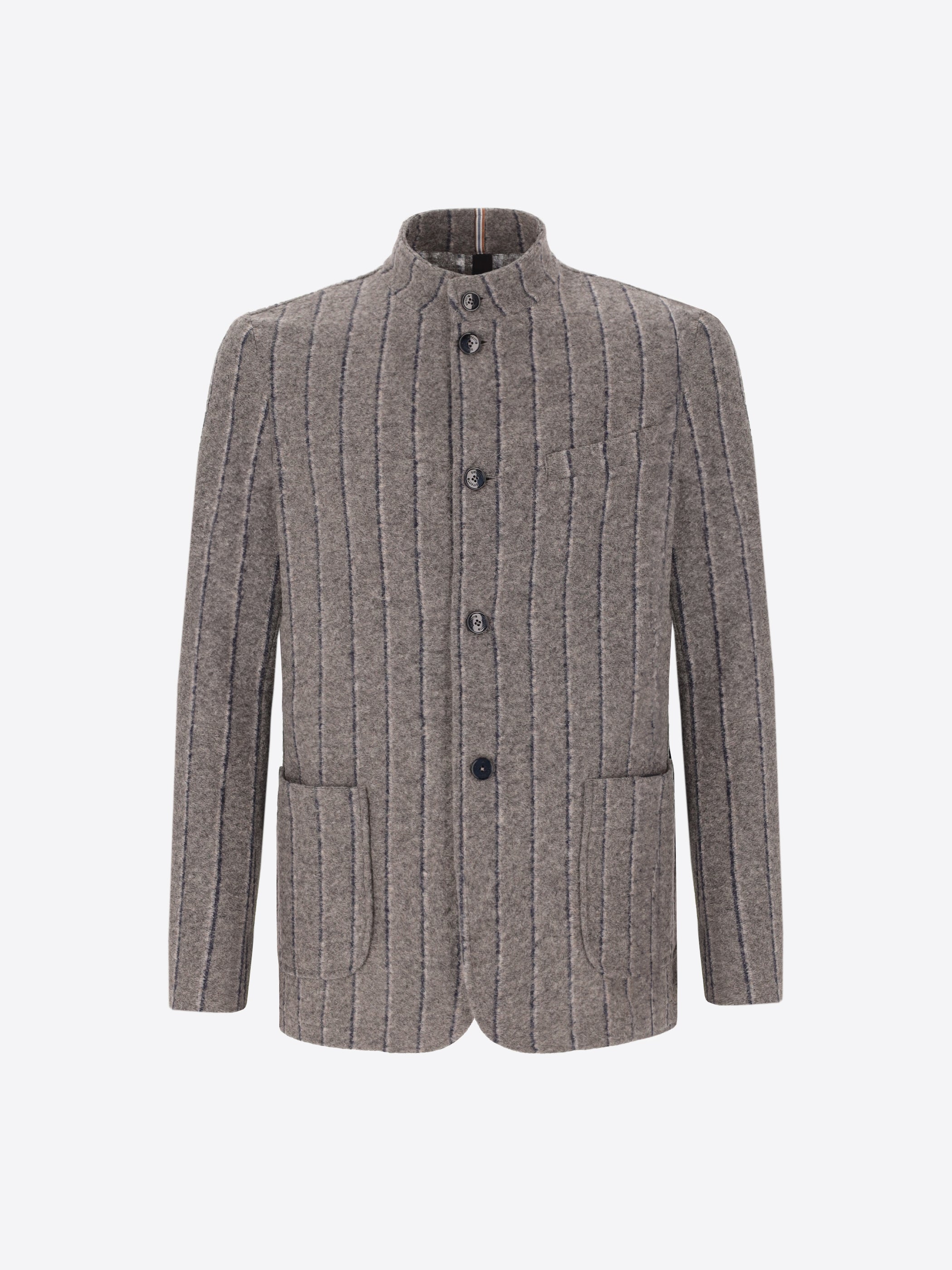 Bangor Koreakragen Jacke Mit Doppelstreifen