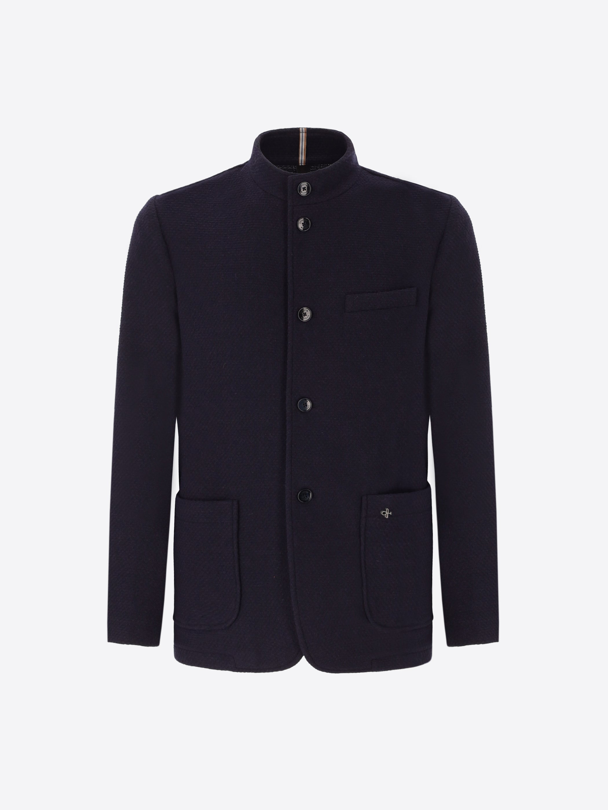 Pad Koreakragen Jacke Aus Warm-Touch Komfort-Strick