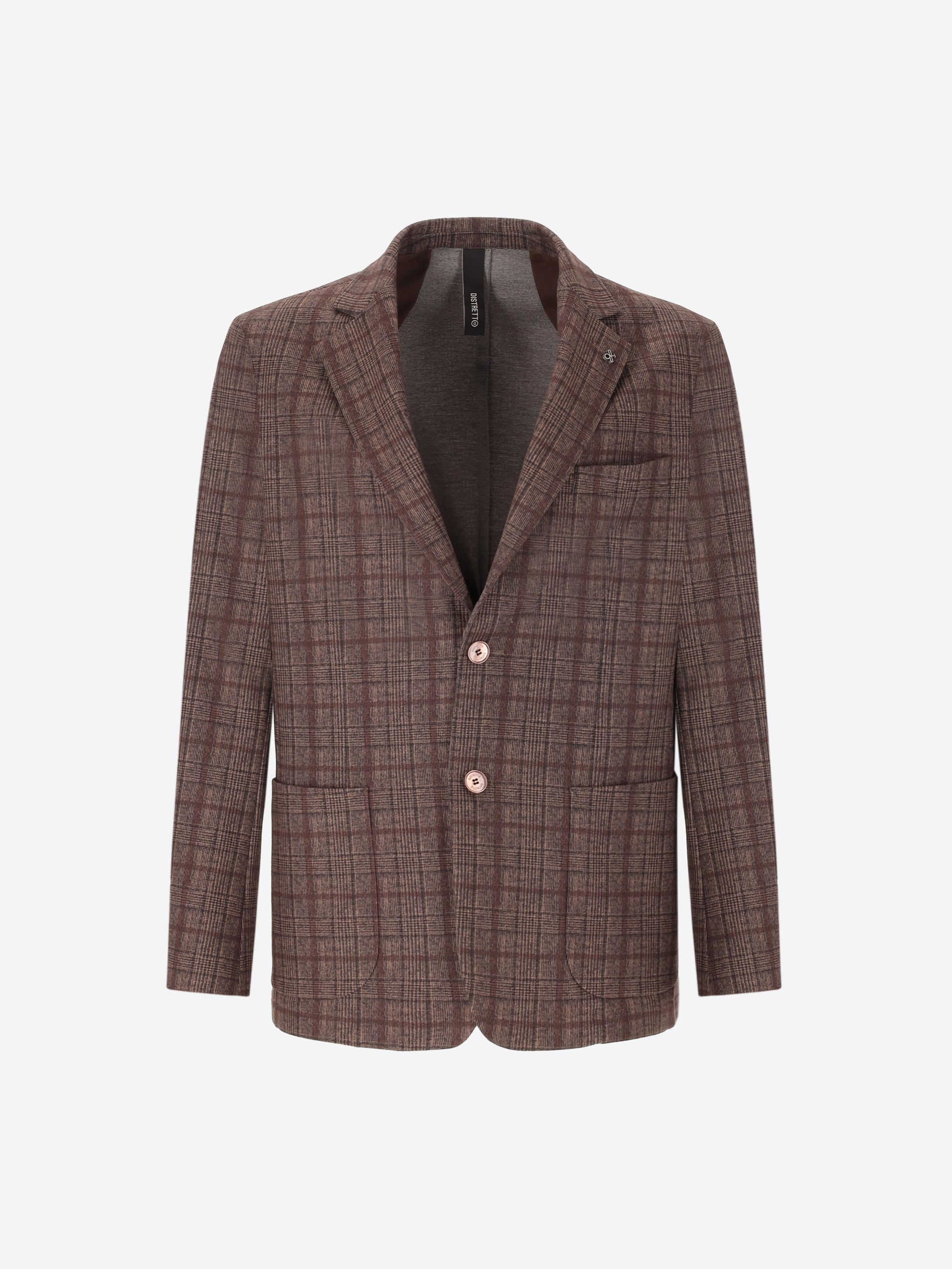 Wells Jerseyjacke aus Superkomfort-Gewebe mit Prince-of-Wales-Muster