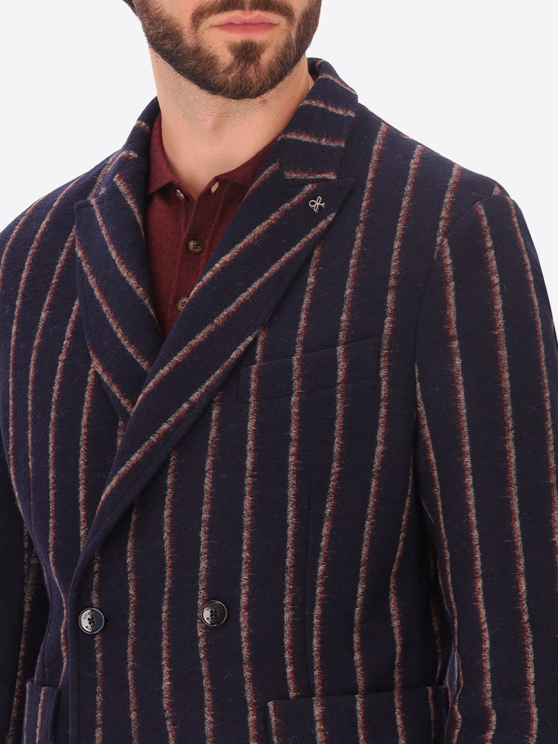Bangor Doppelreiher Jacke Mit Doppelstreifen