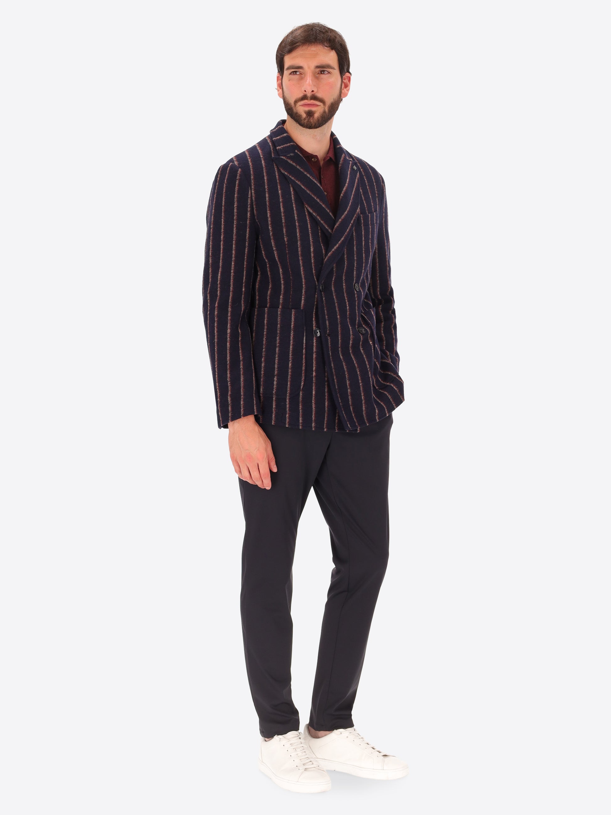 Bangor Doppelreiher Jacke Mit Doppelstreifen
